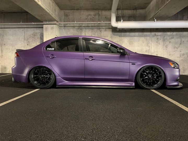 Plum Crazy Peelable Car Kit on a customer car