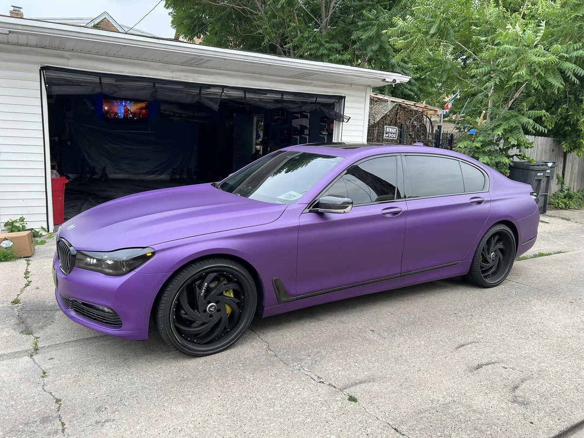 Plum Crazy Plasti Dip on a customer car