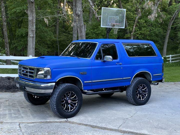 Flex Blue Plasti Dip on a customer car