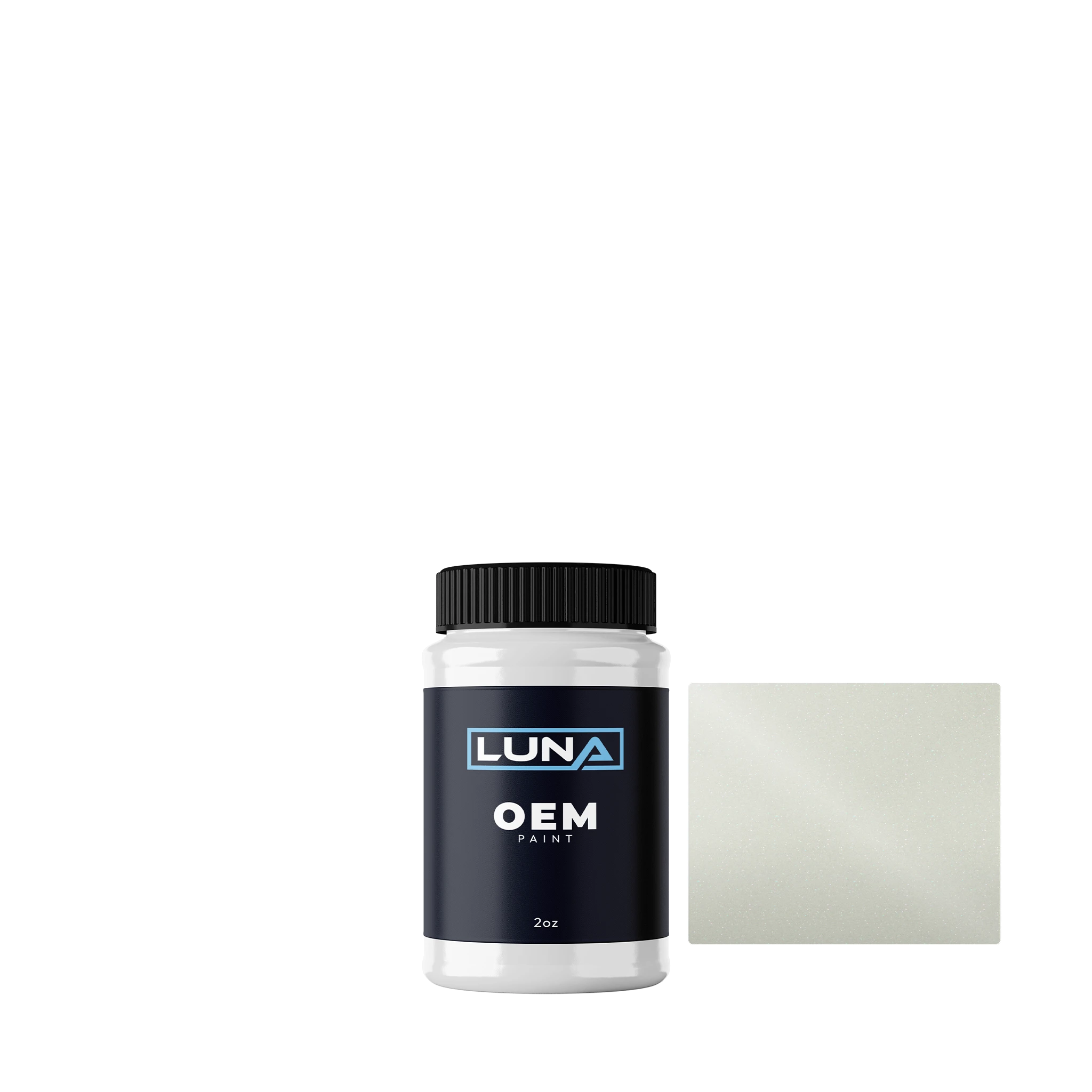 Nissan White P. QX1 | Luna OEM Basecoat - 2oz Touch Up Bottle w/ Brush