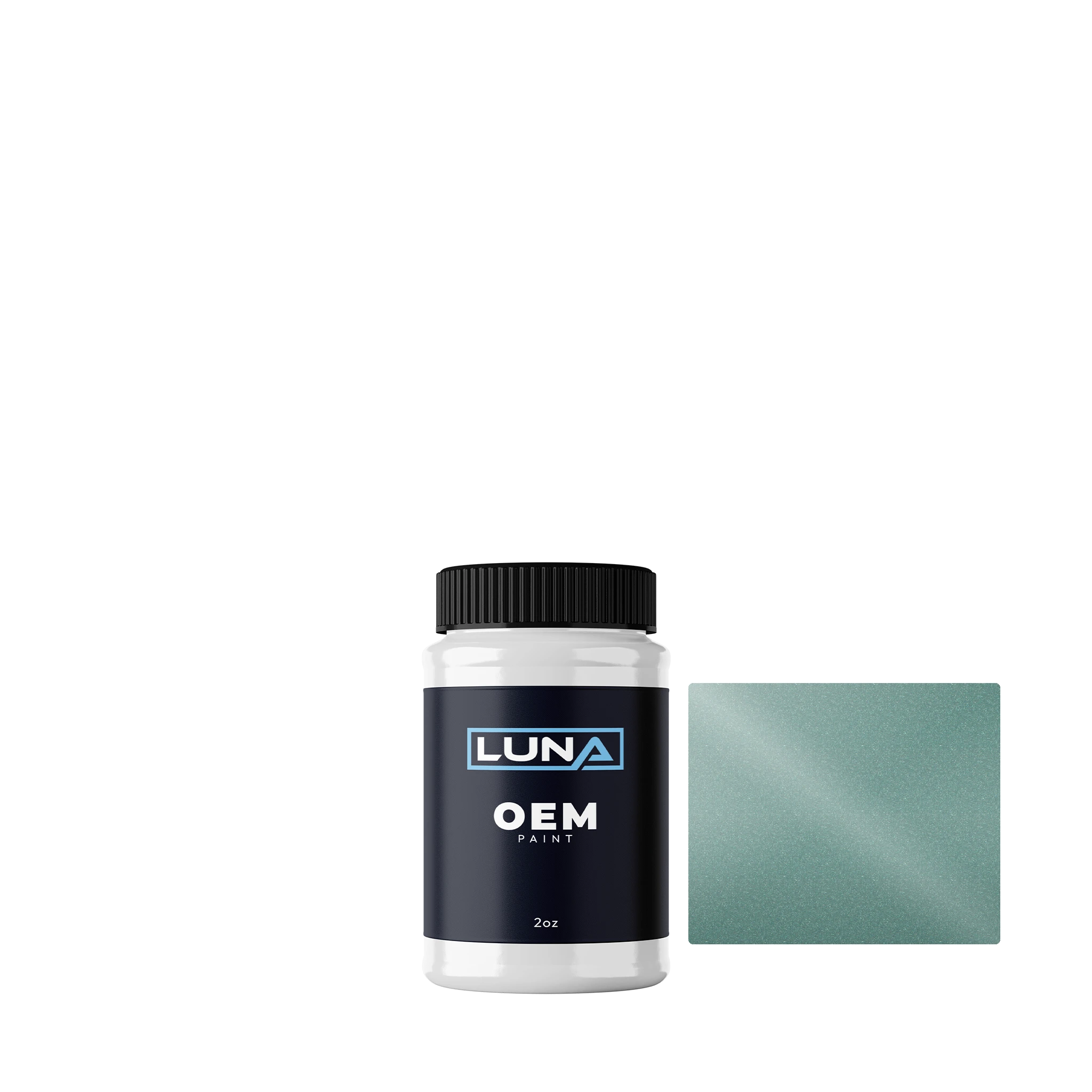 Ford Seafoam Green M. ZW | Luna OEM Basecoat - 2oz Touch Up Bottle w/ Brush