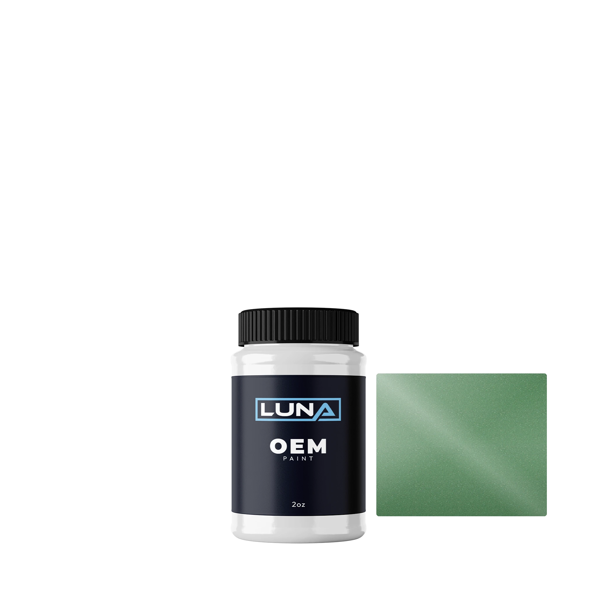 Bedford Hawai Green M. L378 | Luna OEM Basecoat - 2oz Touch Up Bottle w/ Brush