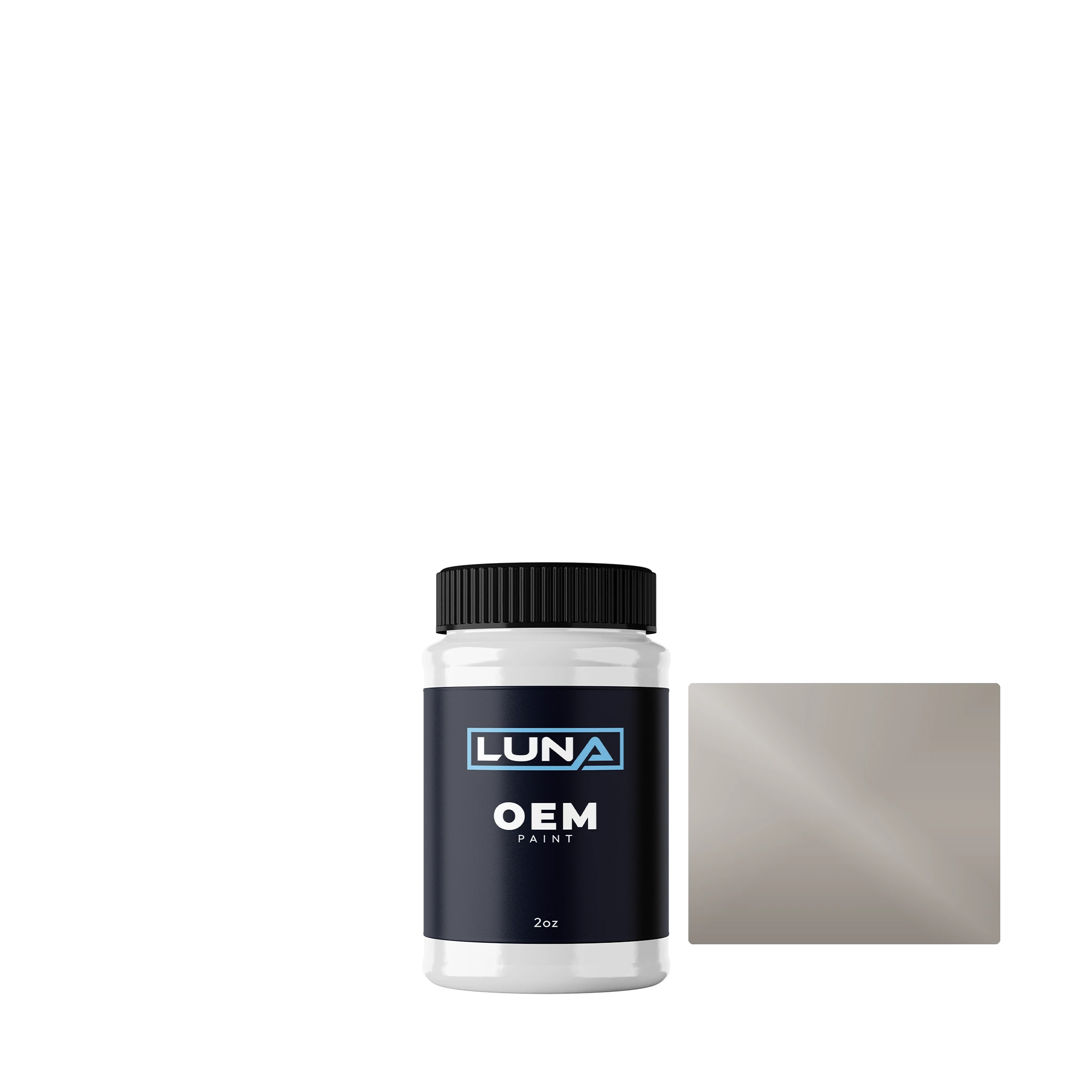 Ligier Gris Aluminium M. P083526 | Luna OEM Basecoat - 2oz Touch Up Bottle w/ Brush