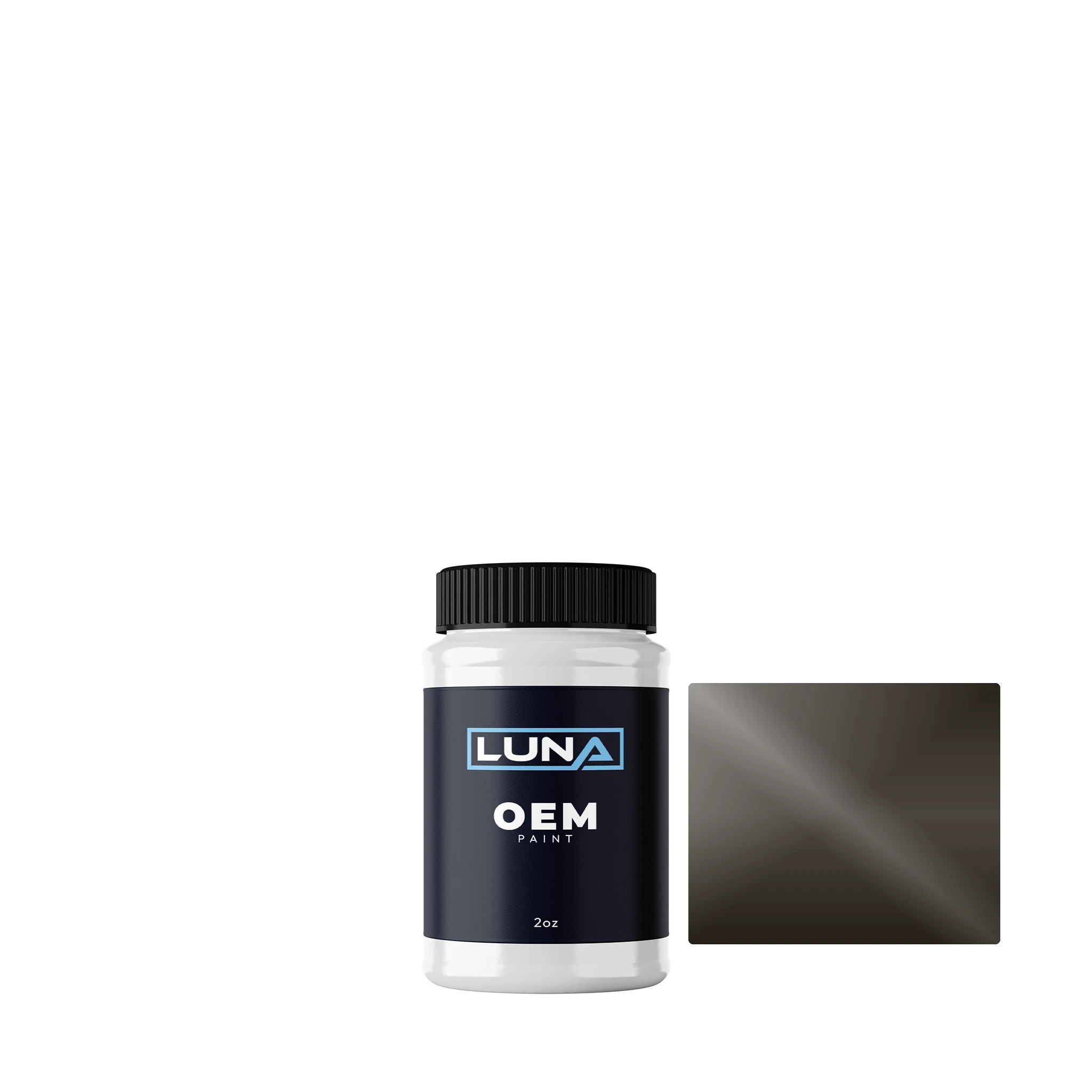 Maserati Nero 231551 | Luna OEM Basecoat - 2oz Touch Up Bottle w/ Brush