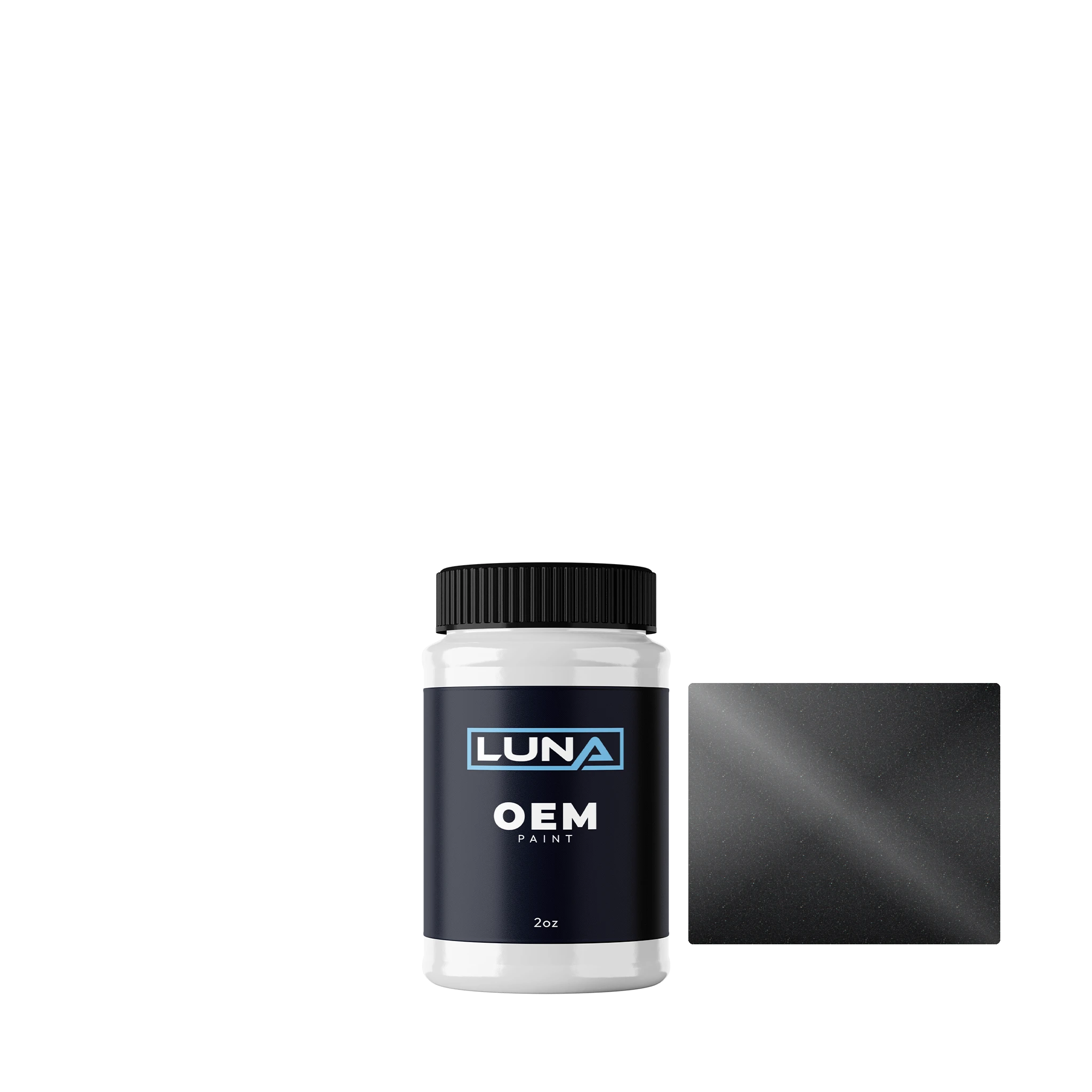 General Motors Berlin Black M. 44U-748Q | Luna OEM Basecoat - 2oz Touch Up Bottle w/ Brush