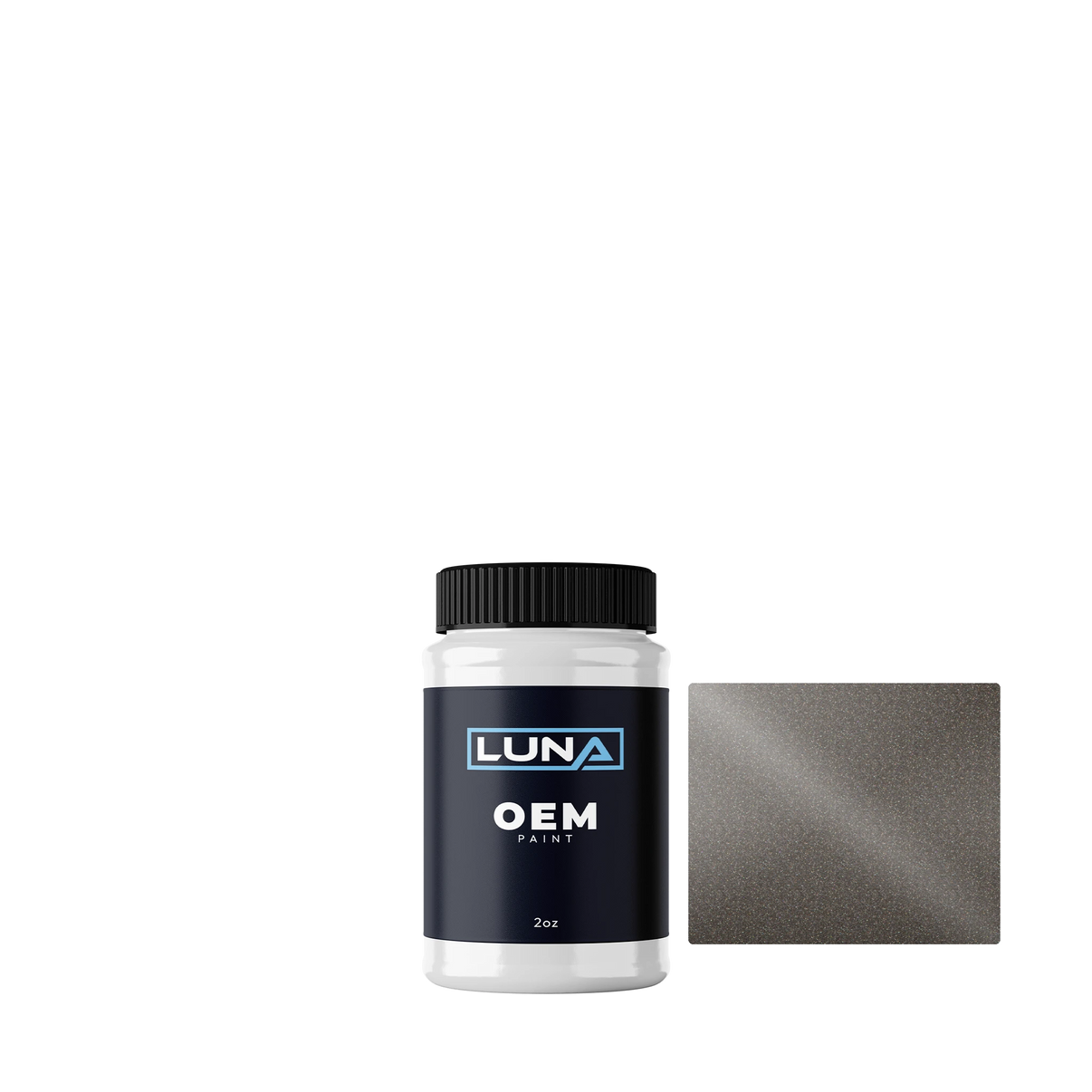 Audi | VW Cairo Grey M. 2N | Luna OEM Basecoat - 2oz Touch Up Bottle w/ Brush