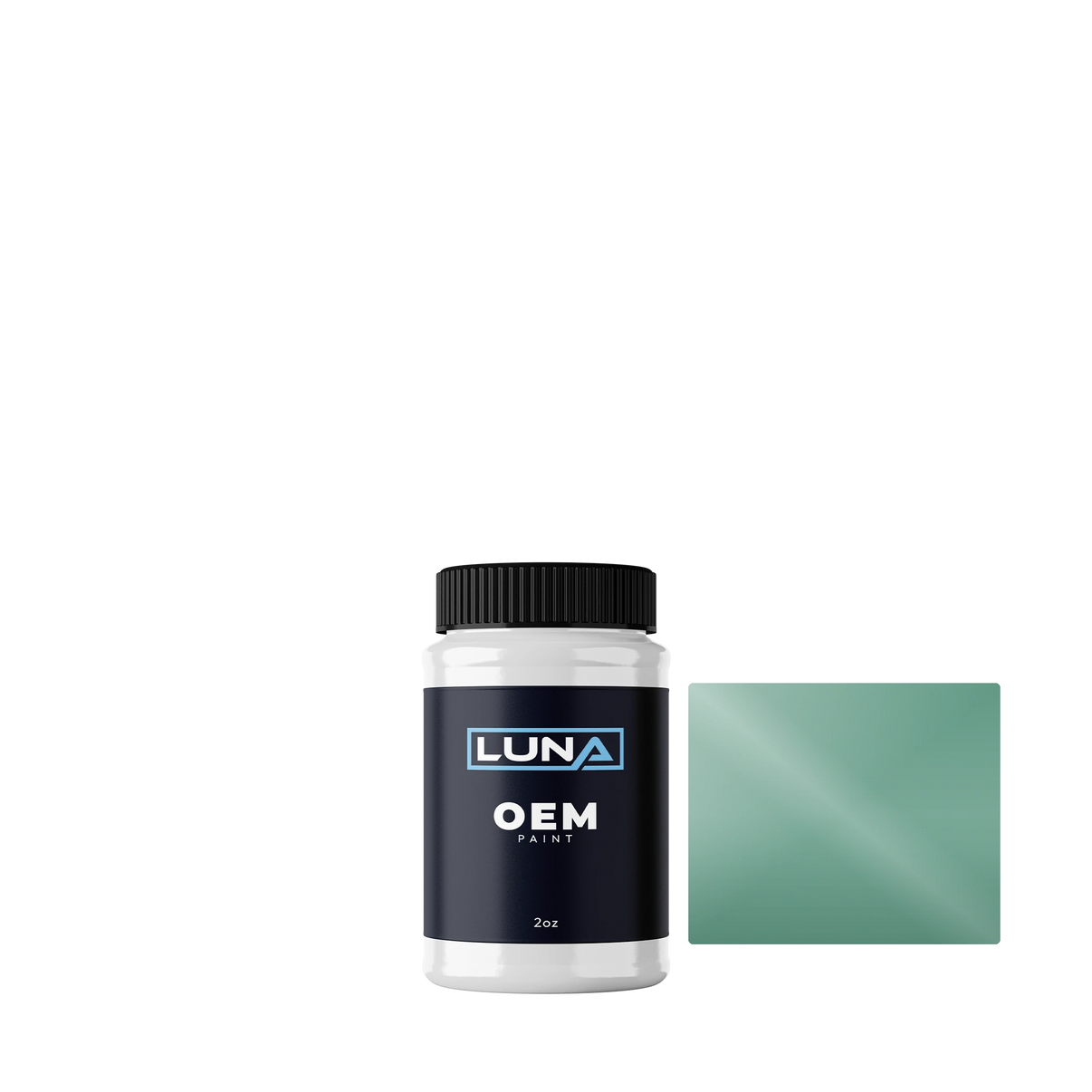 Skoda Fantasy Green/gruen 5Y5Y | Luna OEM Basecoat - 2oz Touch Up Bottle w/ Brush