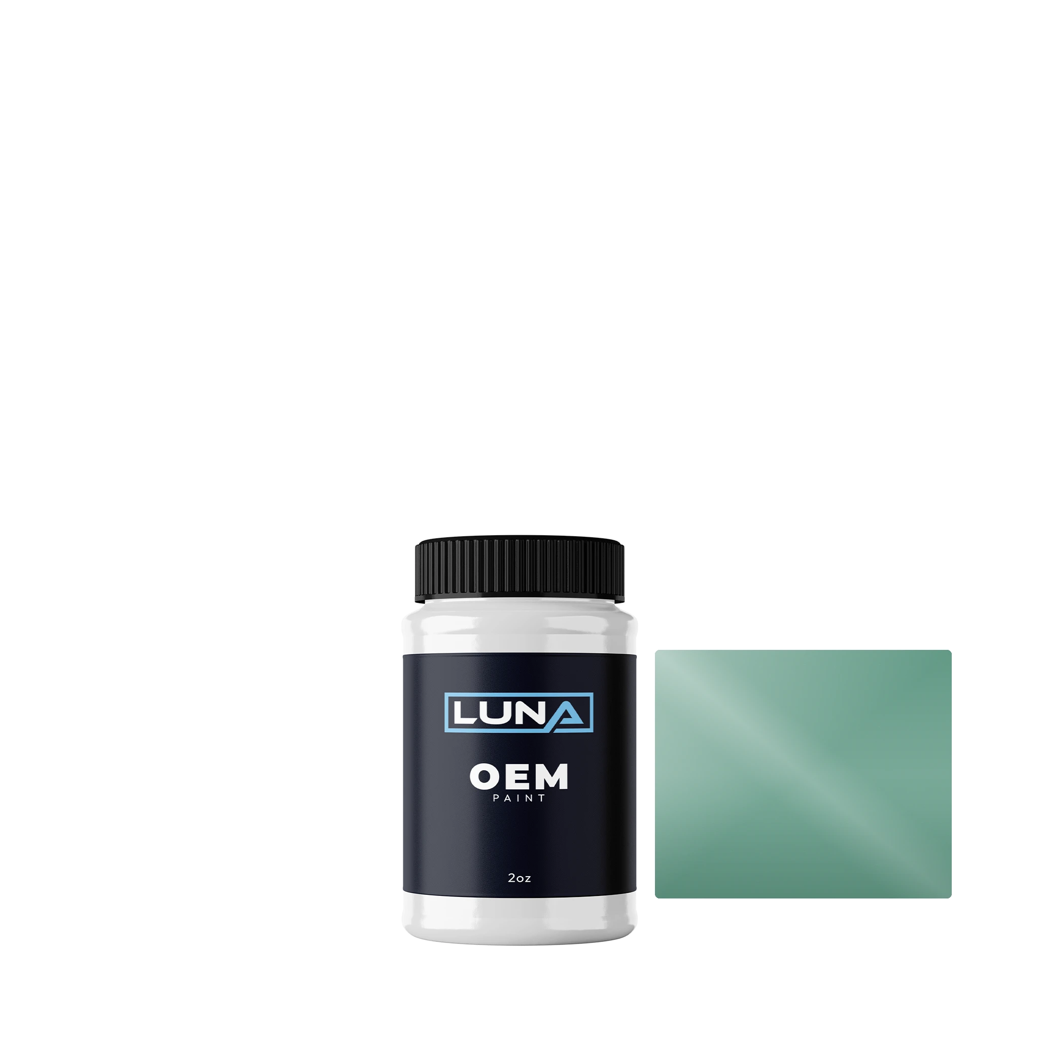 Skoda Fantasy Green/gruen 5Y5Y | Luna OEM Basecoat - 2oz Touch Up Bottle w/ Brush