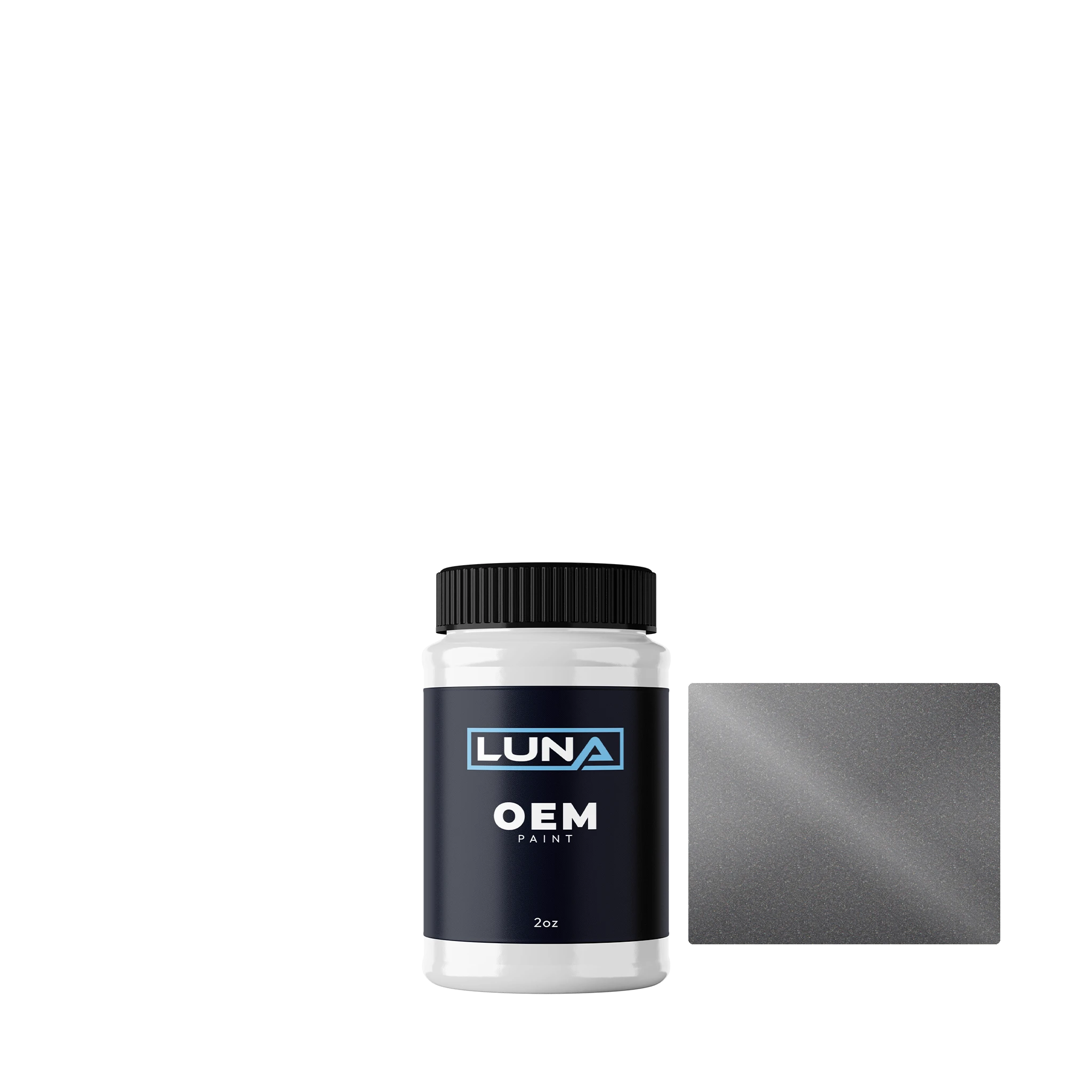 Nio Light Grey M. Low Gloss S1 P4LGM | Luna OEM Basecoat - 2oz Touch Up Bottle w/ Brush