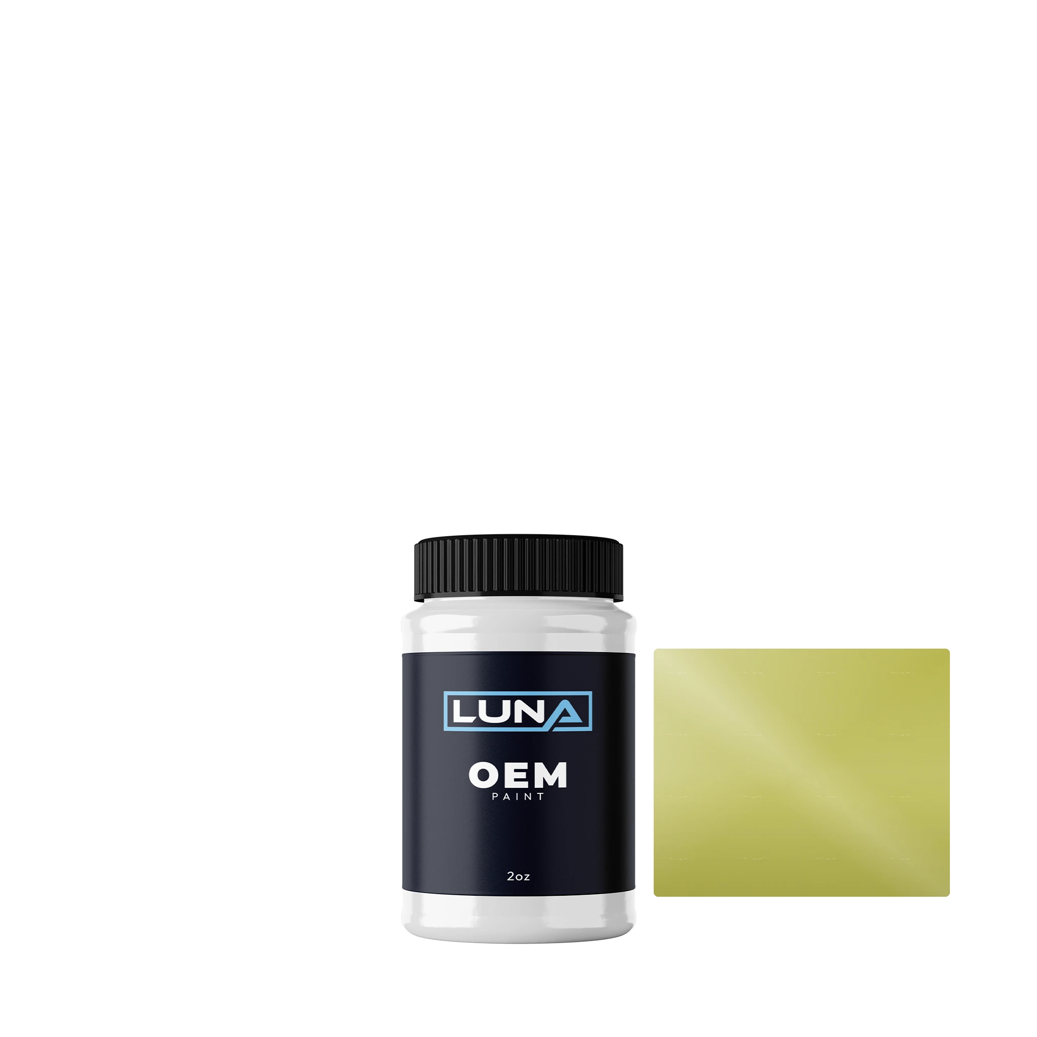 Daihatsu Mustard Yellow Y06 | Luna OEM Basecoat - 2oz Touch Up Bottle w/ Brush