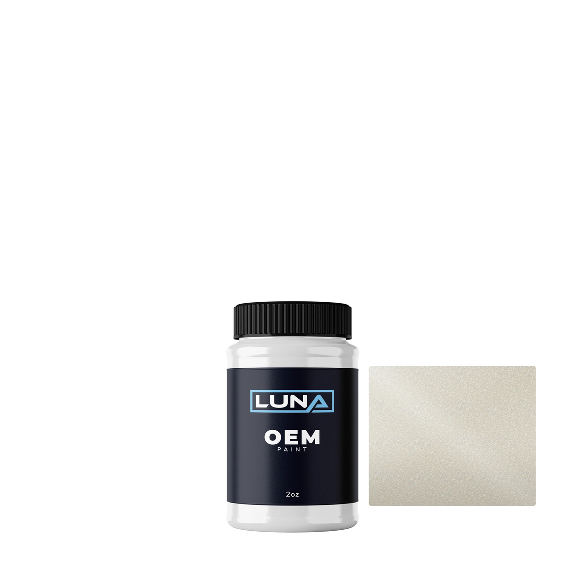 General Motors Pearl White P. WA9868 | Luna OEM Basecoat - 2oz Touch Up Bottle w/ Brush