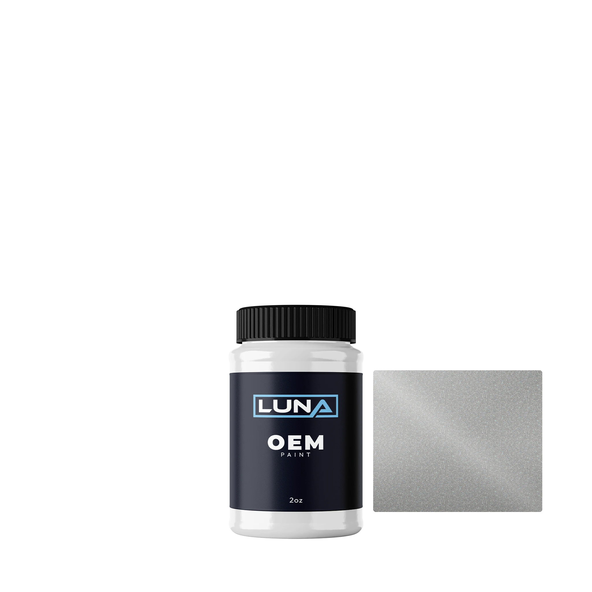 Kia Satin Silver M. S6 | Luna OEM Basecoat - 2oz Touch Up Bottle w/ Brush