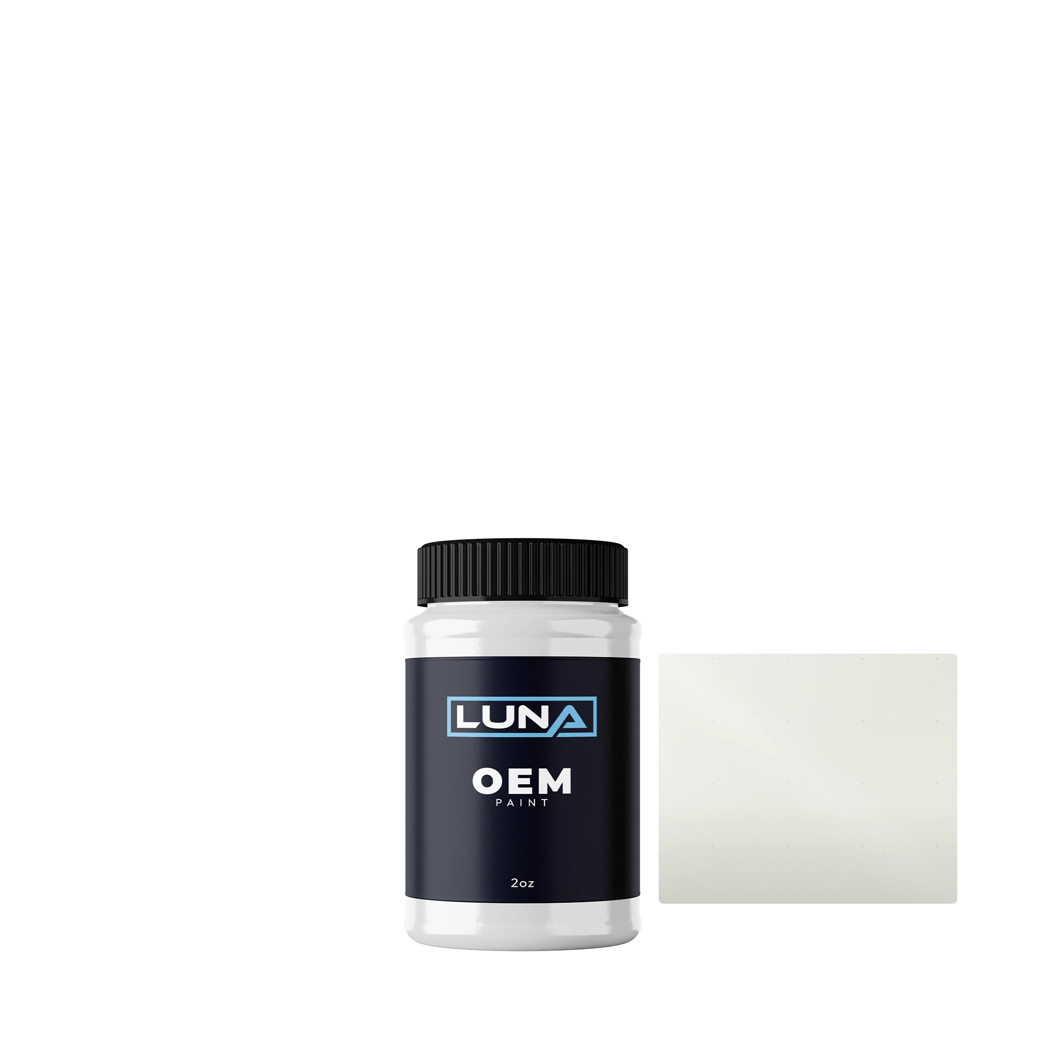 Daihatsu White 048 | Luna OEM Basecoat - 2oz Touch Up Bottle w/ Brush