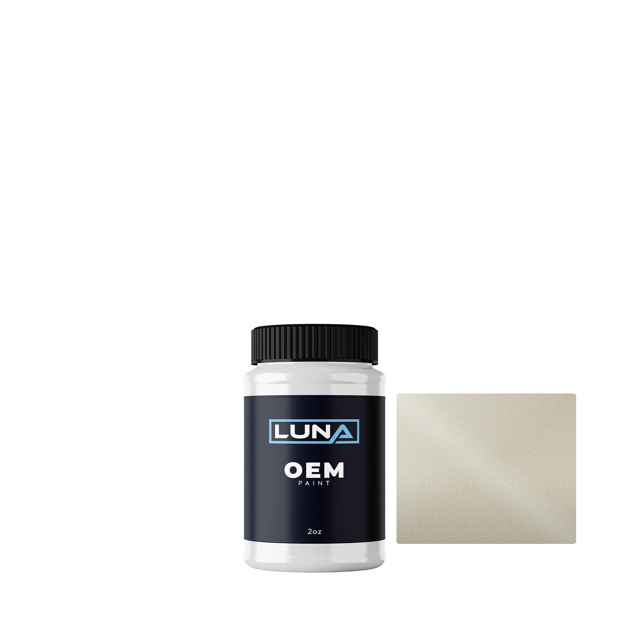 Volvo Searing Ivory M. 03104 | Luna OEM Basecoat - 2oz Touch Up Bottle w/ Brush