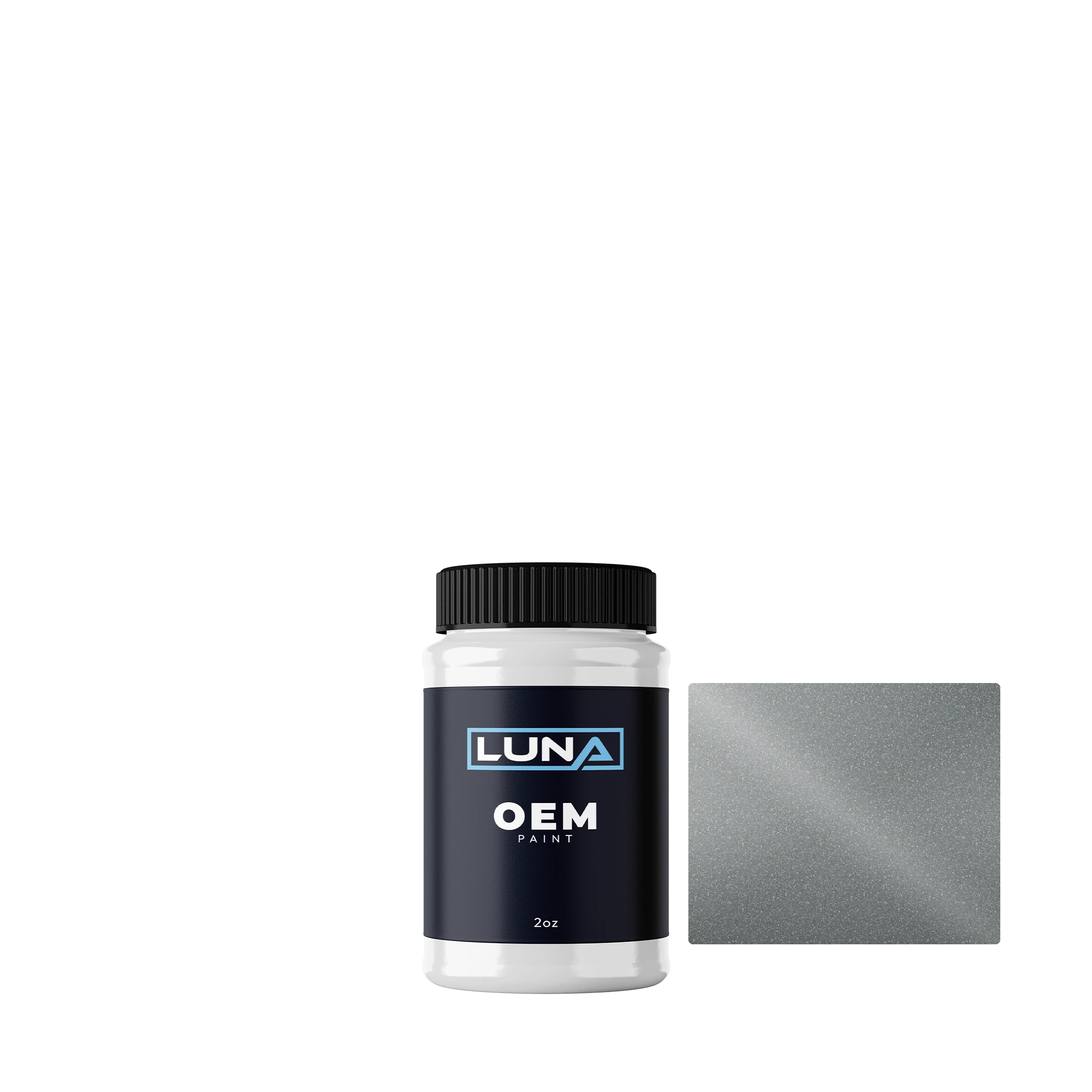 Nissan Silver M. KY0 | Luna OEM Basecoat - 2oz Touch Up Bottle w/ Brush