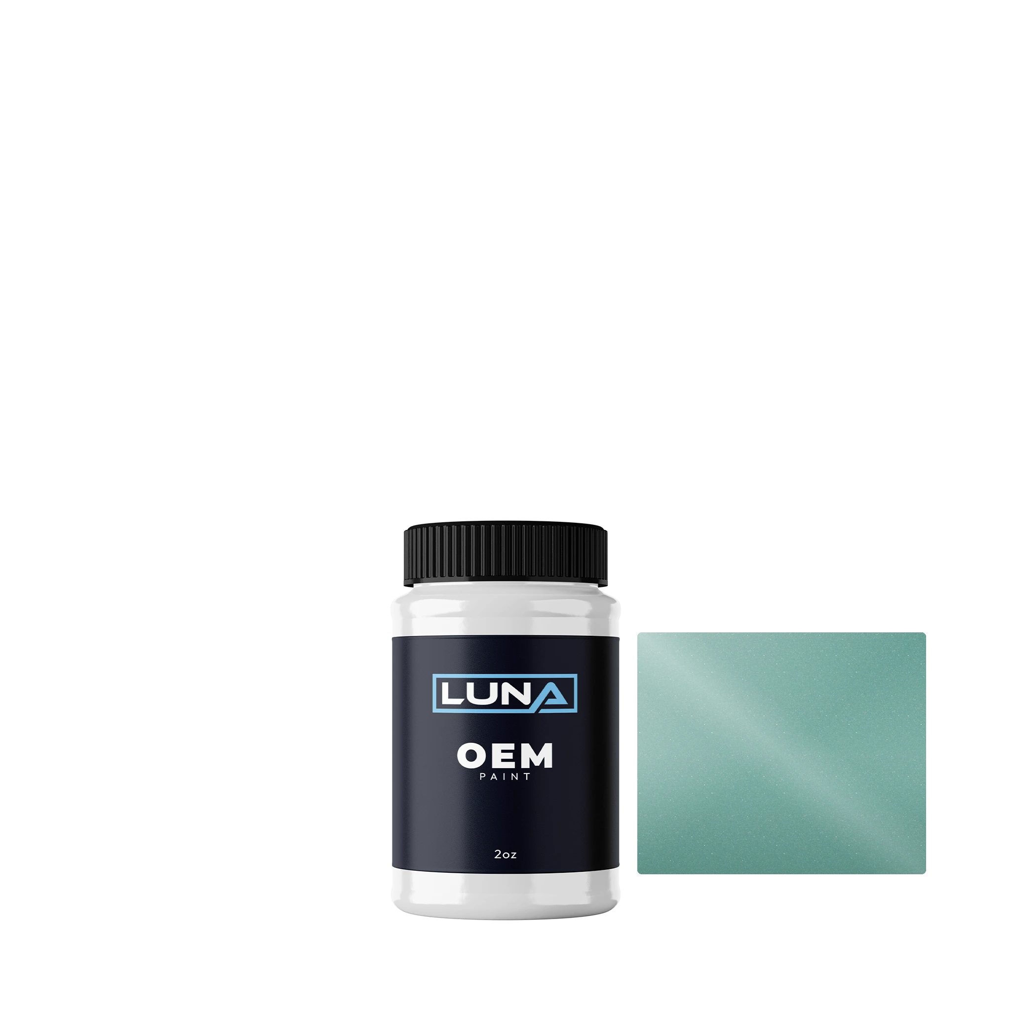 Nissan Waterfall Green M. 6DE | Luna OEM Basecoat - 2oz Touch Up Bottle w/ Brush