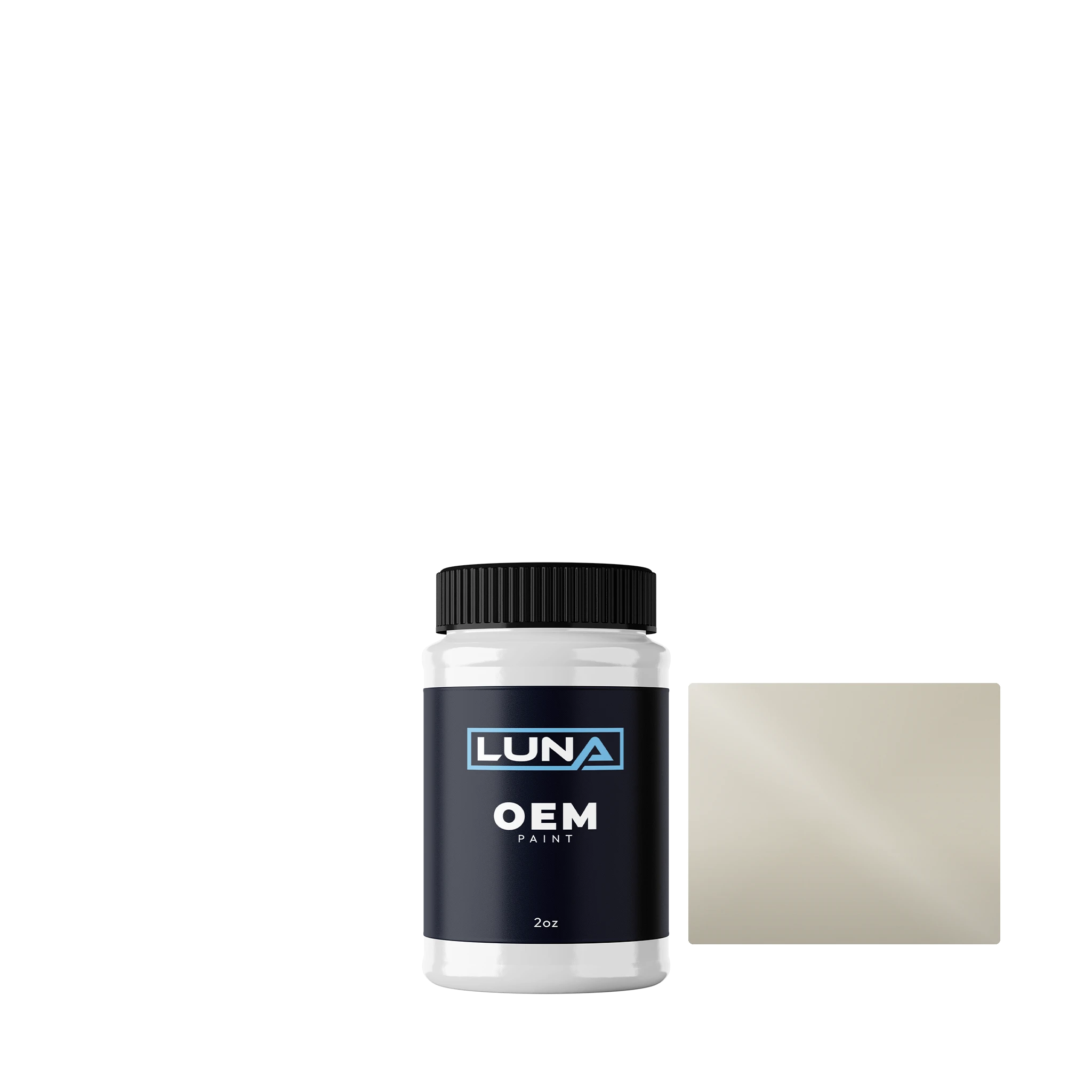 Fiat Ivory JW4 | Luna OEM Basecoat - 2oz Touch Up Bottle w/ Brush