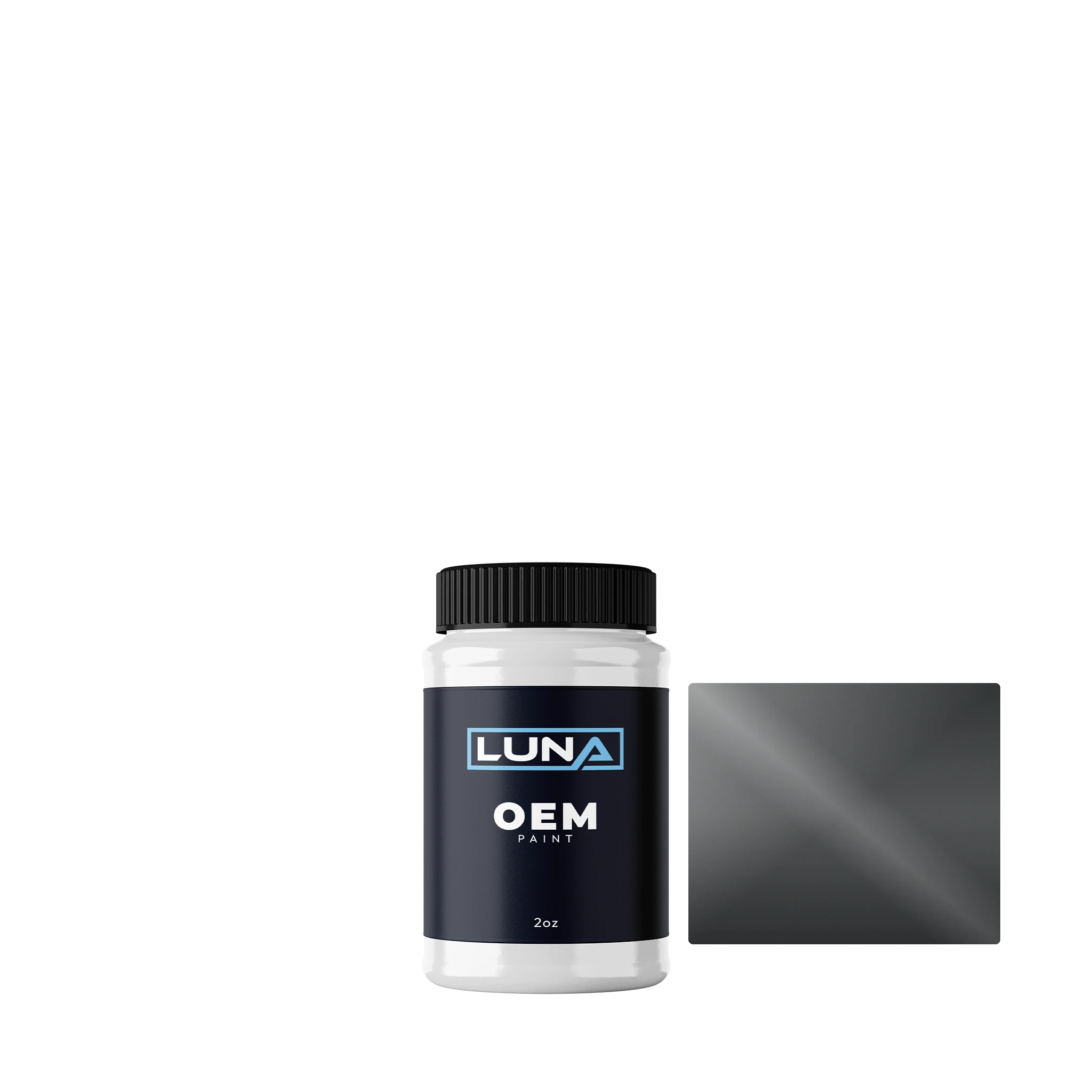 General Motors Very Dark Pewter WA642H | Luna OEM Basecoat - 2oz Touch Up Bottle w/ Brush