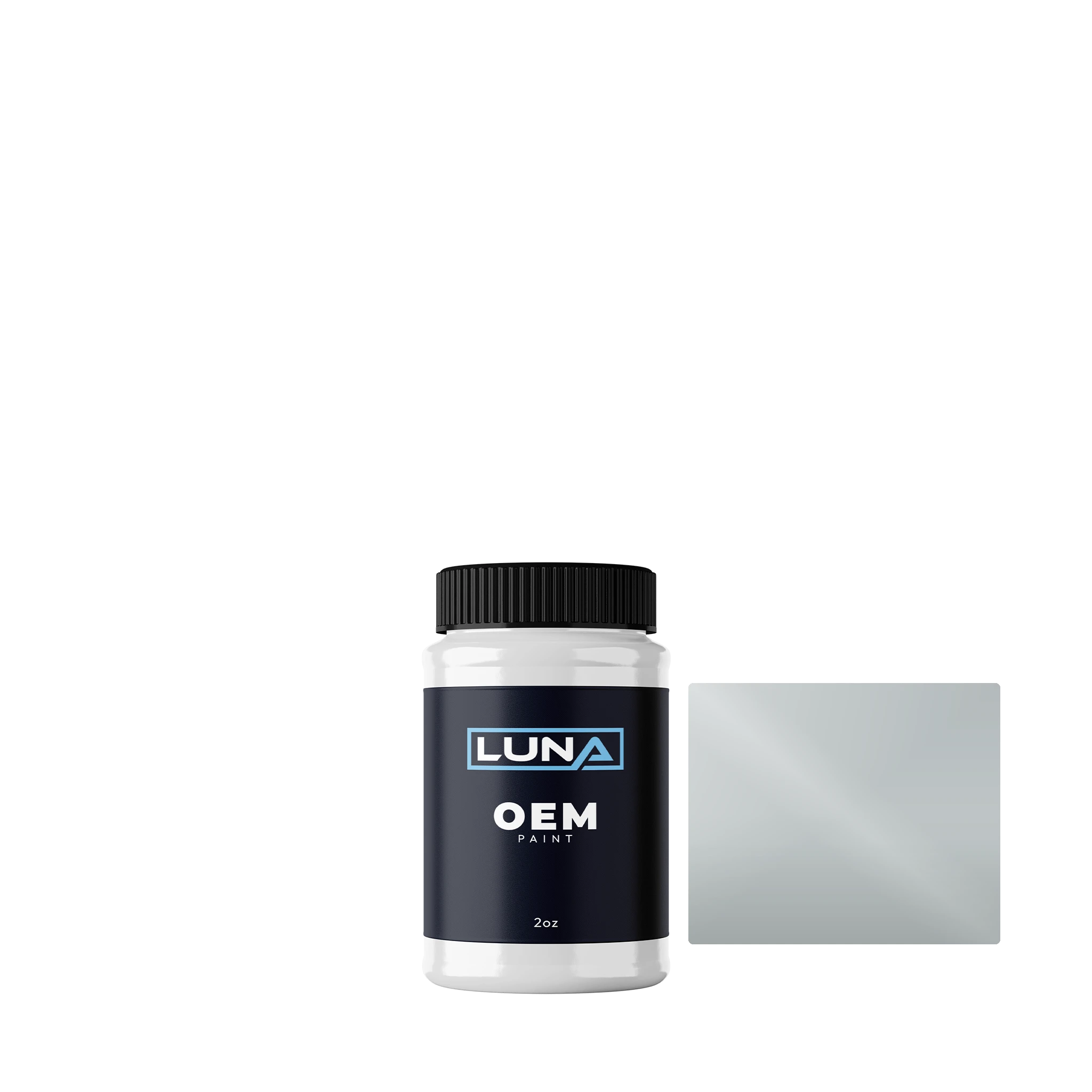 Nissan Silver M. 1 K23 | Luna OEM Basecoat - 2oz Touch Up Bottle w/ Brush