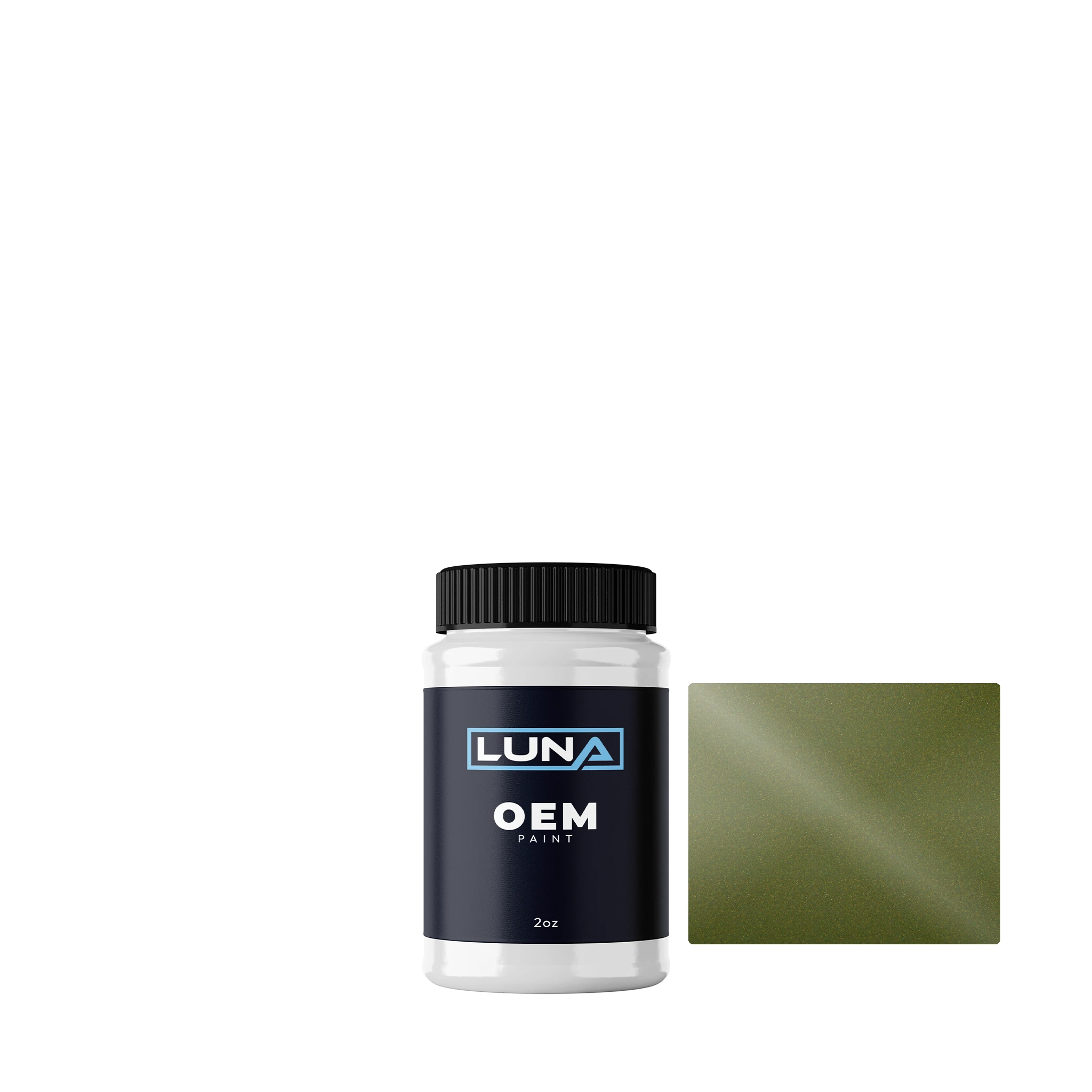 Audi | VW Visual Green M. 1 LD6J | Luna OEM Basecoat - 2oz Touch Up Bottle w/ Brush