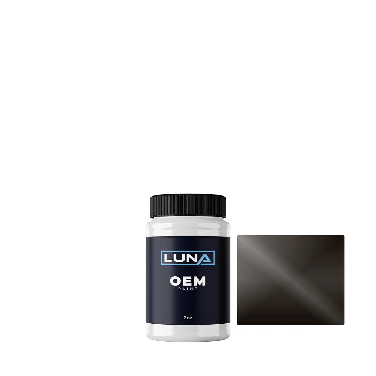 Yamaha Motorcycle Black M. - 2c YAM211 | Luna OEM Basecoat - 2oz Touch Up Bottle w/ Brush