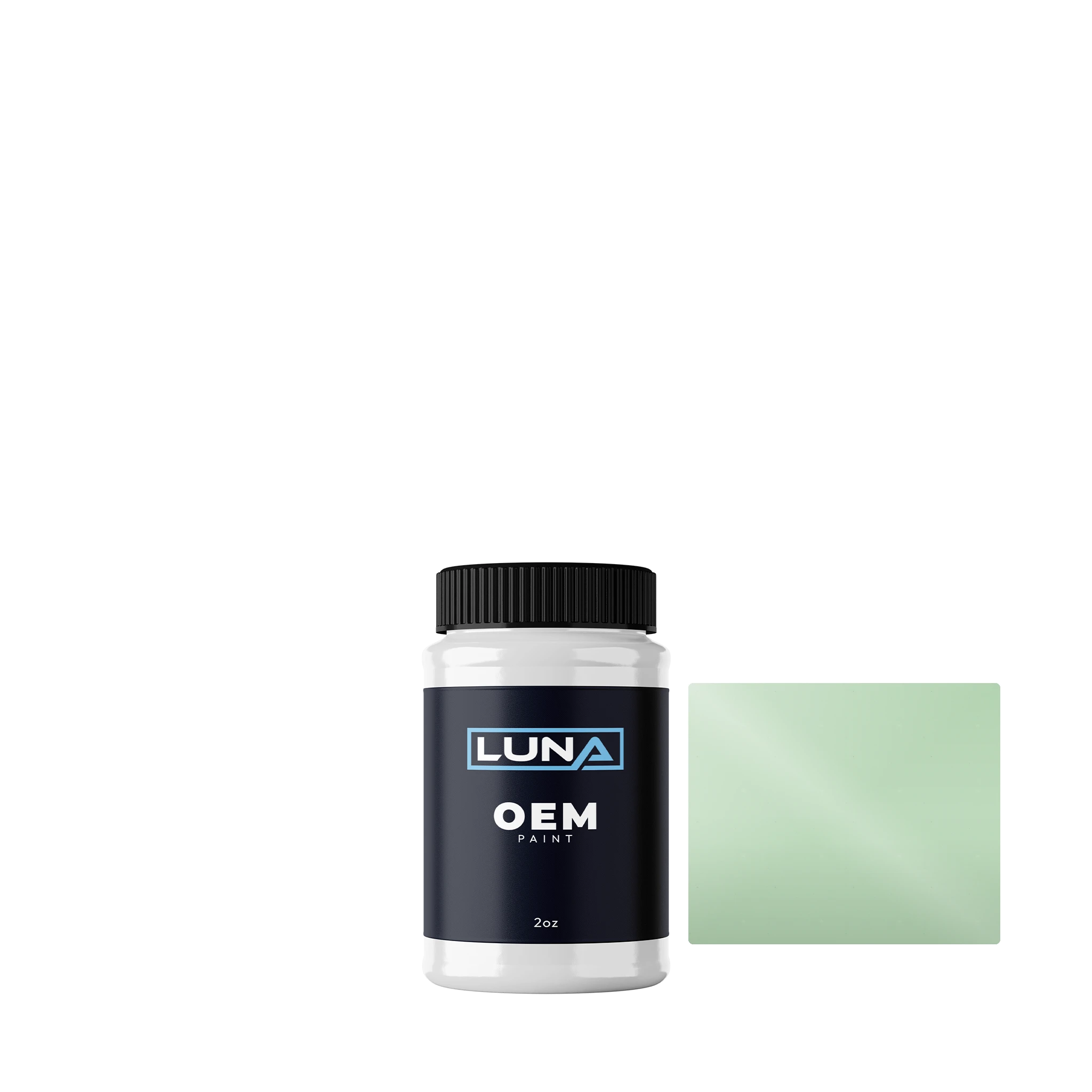 Audi | VW Weissgrün LR619 | Luna OEM Basecoat - 2oz Touch Up Bottle w/ Brush