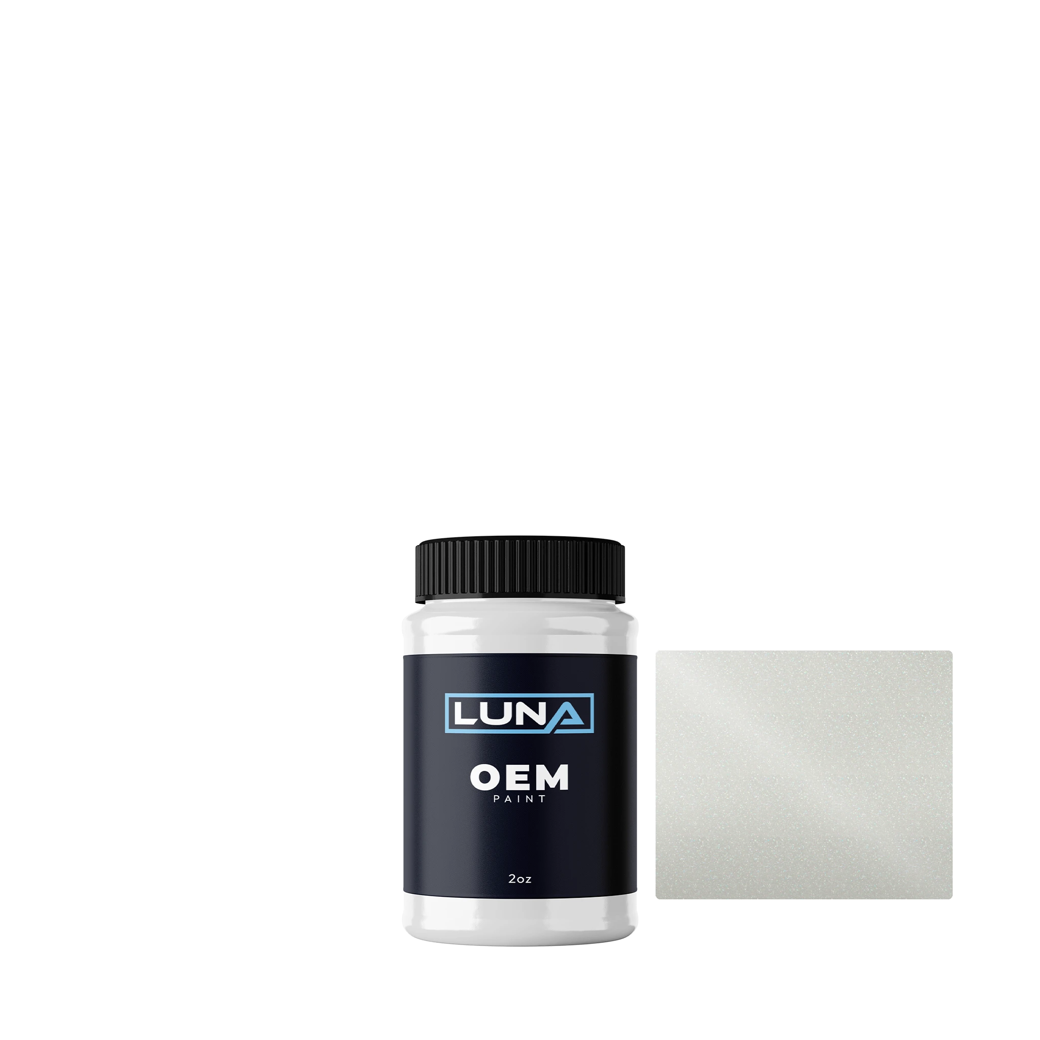 General Motors Abalone White Tricoat 4 1 WA485B | Luna OEM Basecoat - 2oz Touch Up Bottle w/ Brush