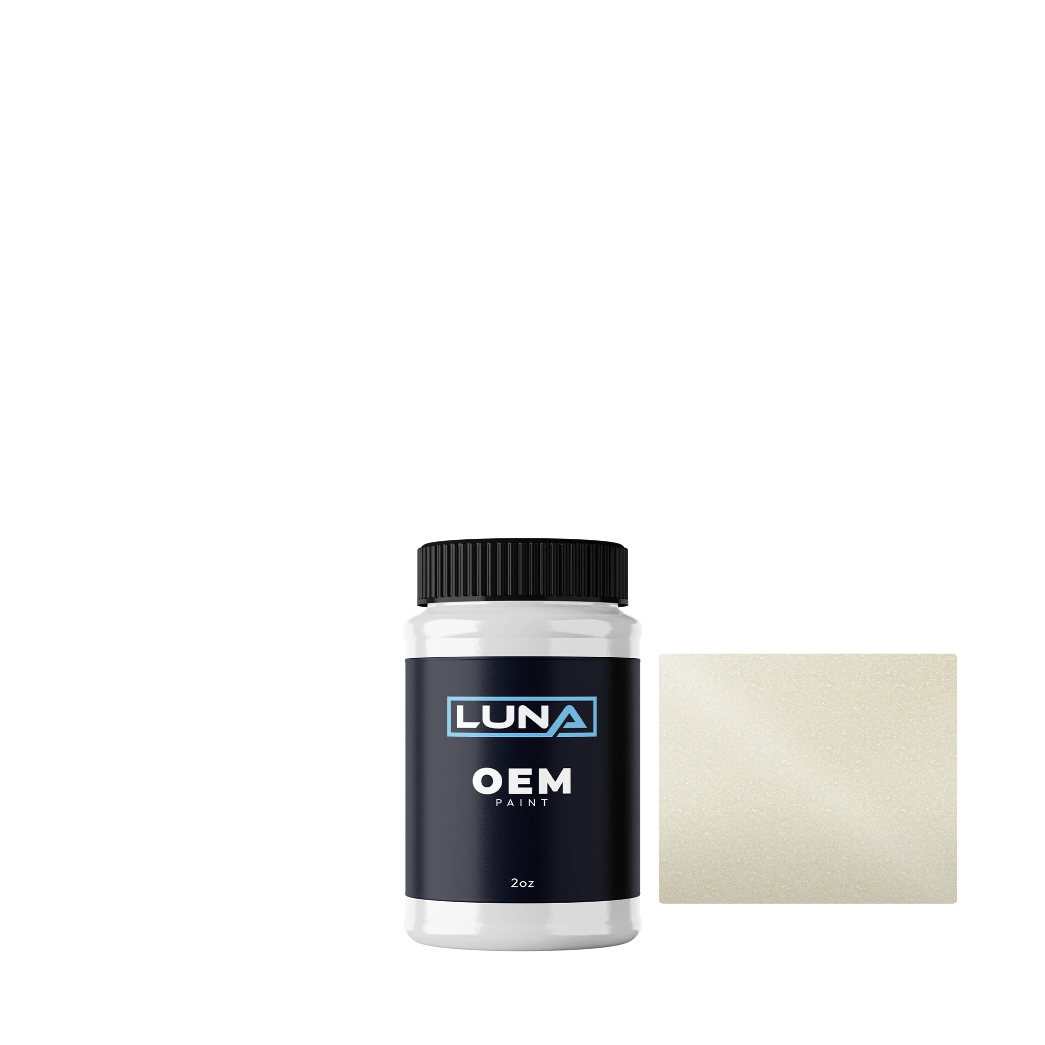 Honda | Acura Premium White P. 1 NH624P | Luna OEM Basecoat - 2oz Touch Up Bottle w/ Brush