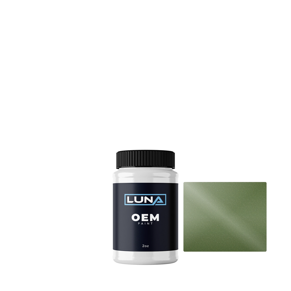 Kia Celadon Spirit Green M. CE6 | Luna OEM Basecoat - 2oz Touch Up Bottle w/ Brush