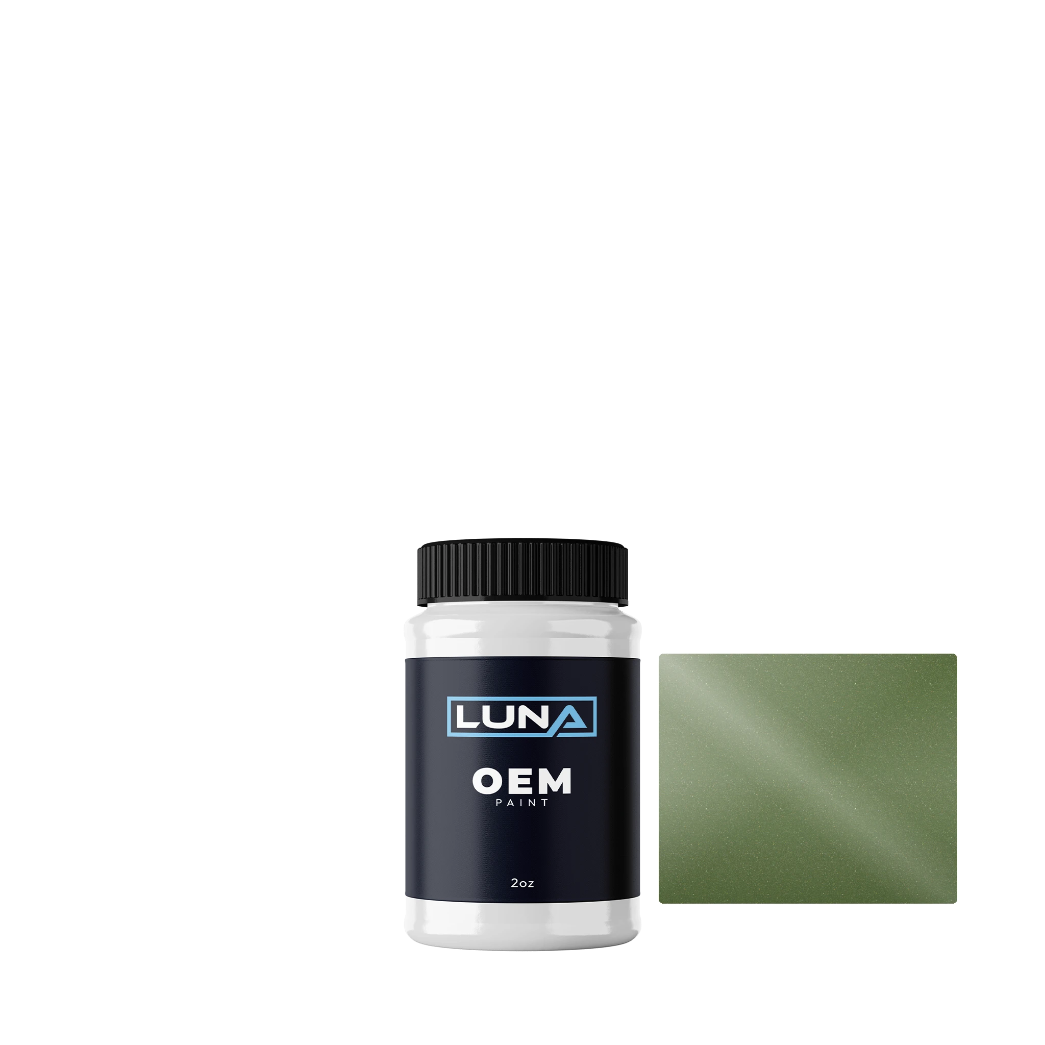 Kia Celadon Spirit Green M. CE6 | Luna OEM Basecoat - 2oz Touch Up Bottle w/ Brush