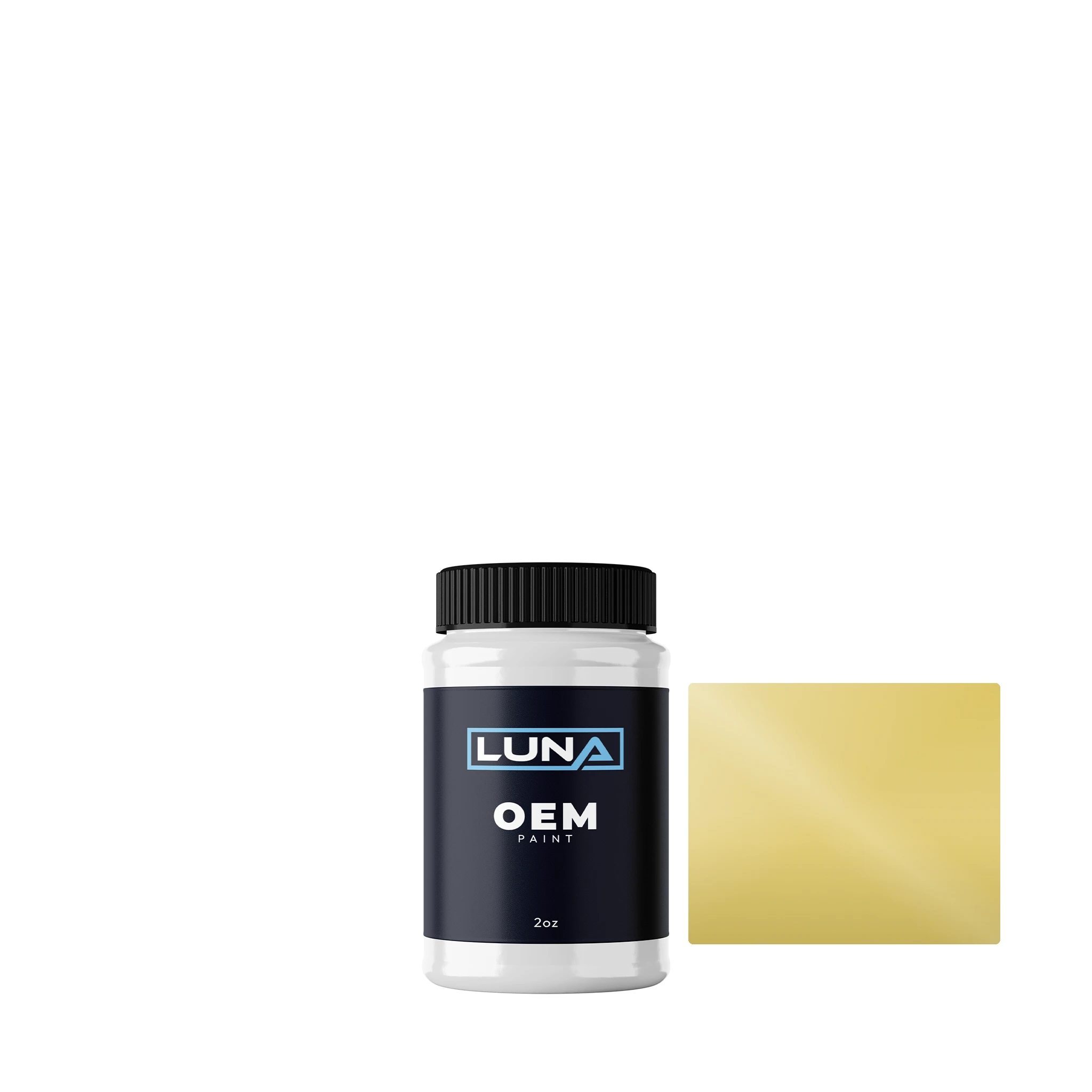 Peugeot Horizon Yellow KAK | Luna OEM Basecoat - 2oz Touch Up Bottle w/ Brush