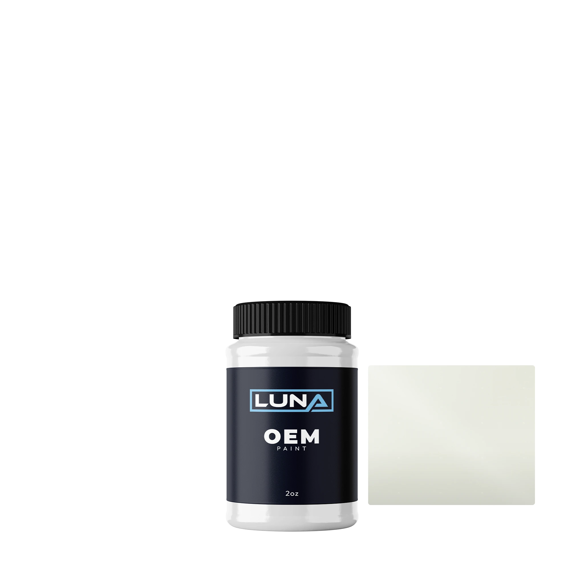 American Motors Corp Pearl White CA | Luna OEM Basecoat - 2oz Touch Up Bottle w/ Brush