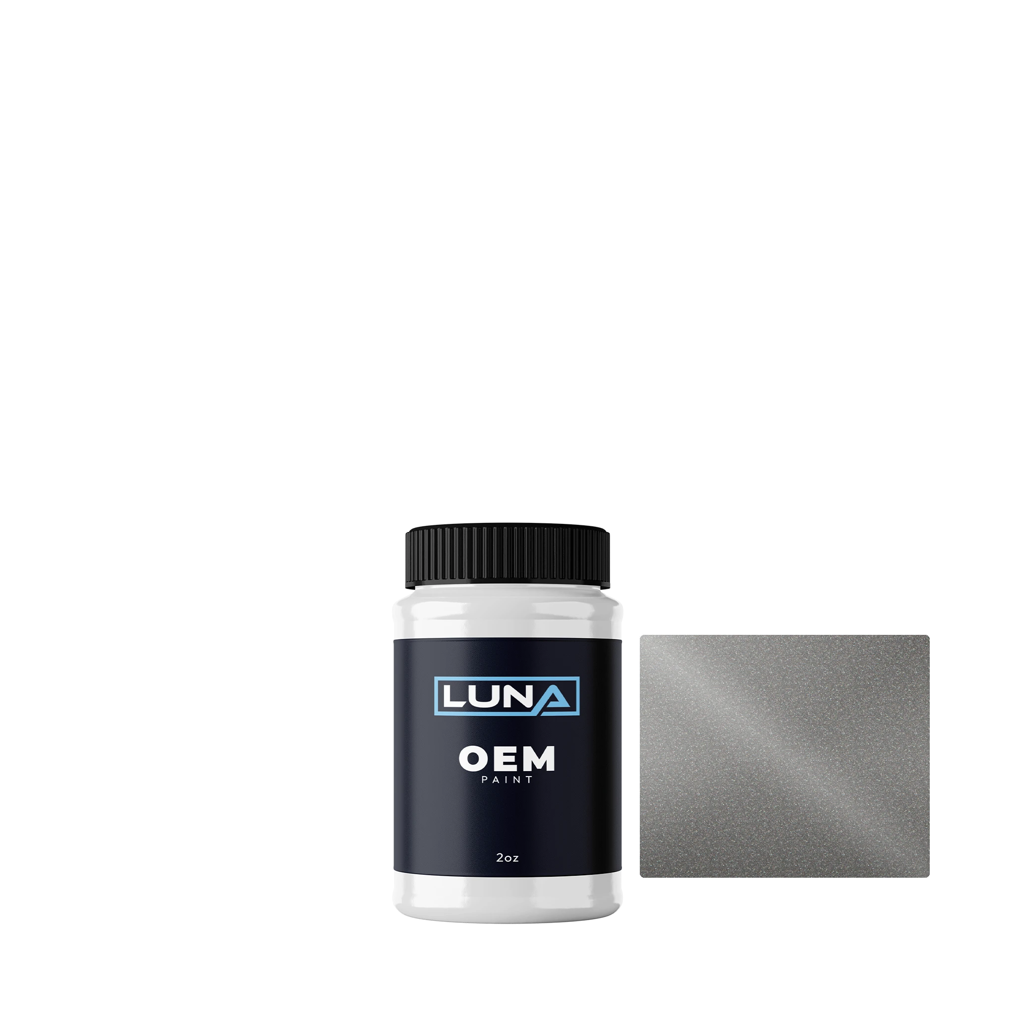 Audi | VW Tungsten Silver M. 1 B7W | Luna OEM Basecoat - 2oz Touch Up Bottle w/ Brush