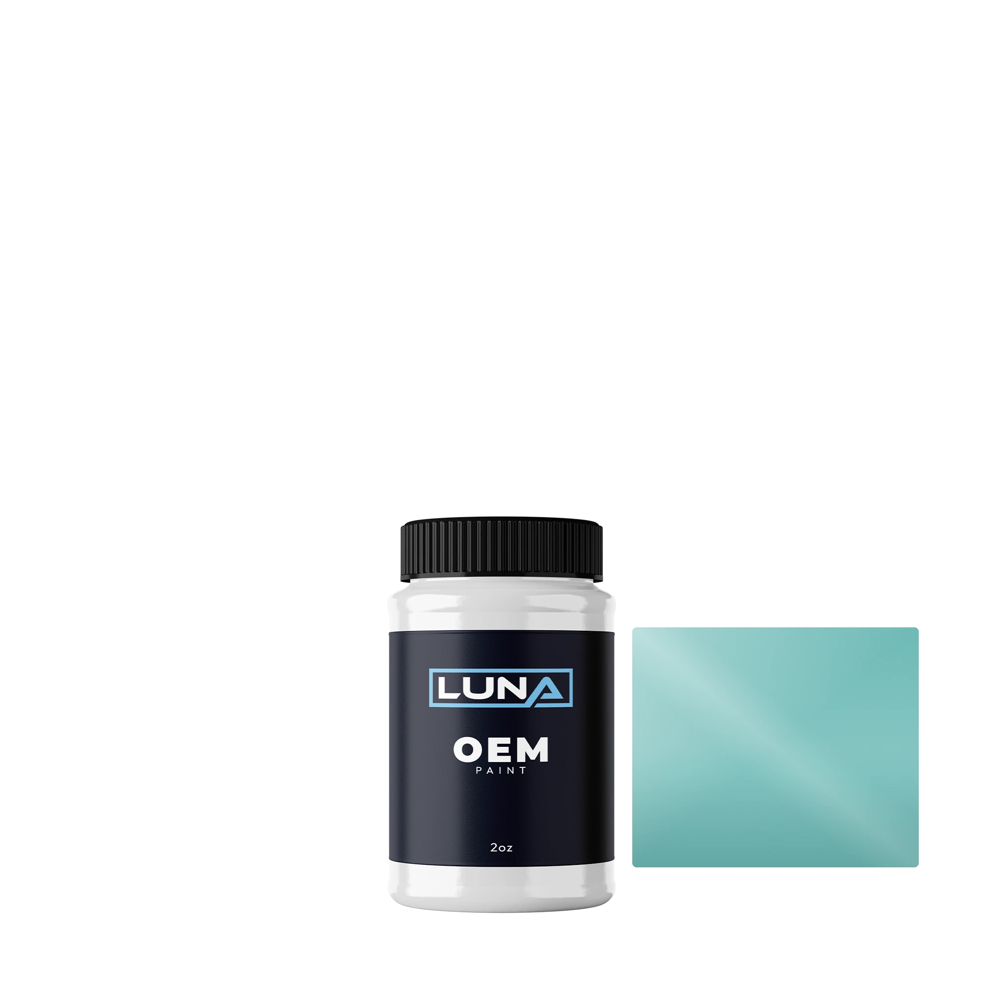 General Motors Seafoam Green 43-9663 | Luna OEM Basecoat - 2oz Touch Up Bottle w/ Brush