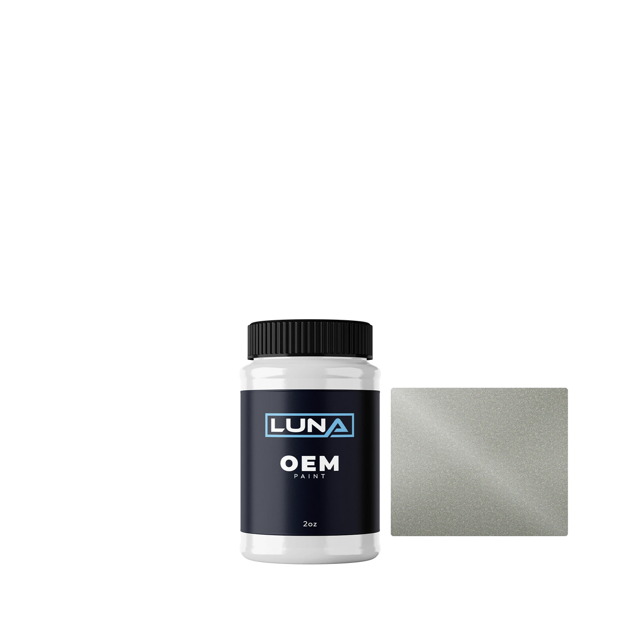 Ford Silver Leaf M. 82 | Luna OEM Basecoat - 2oz Touch Up Bottle w/ Brush