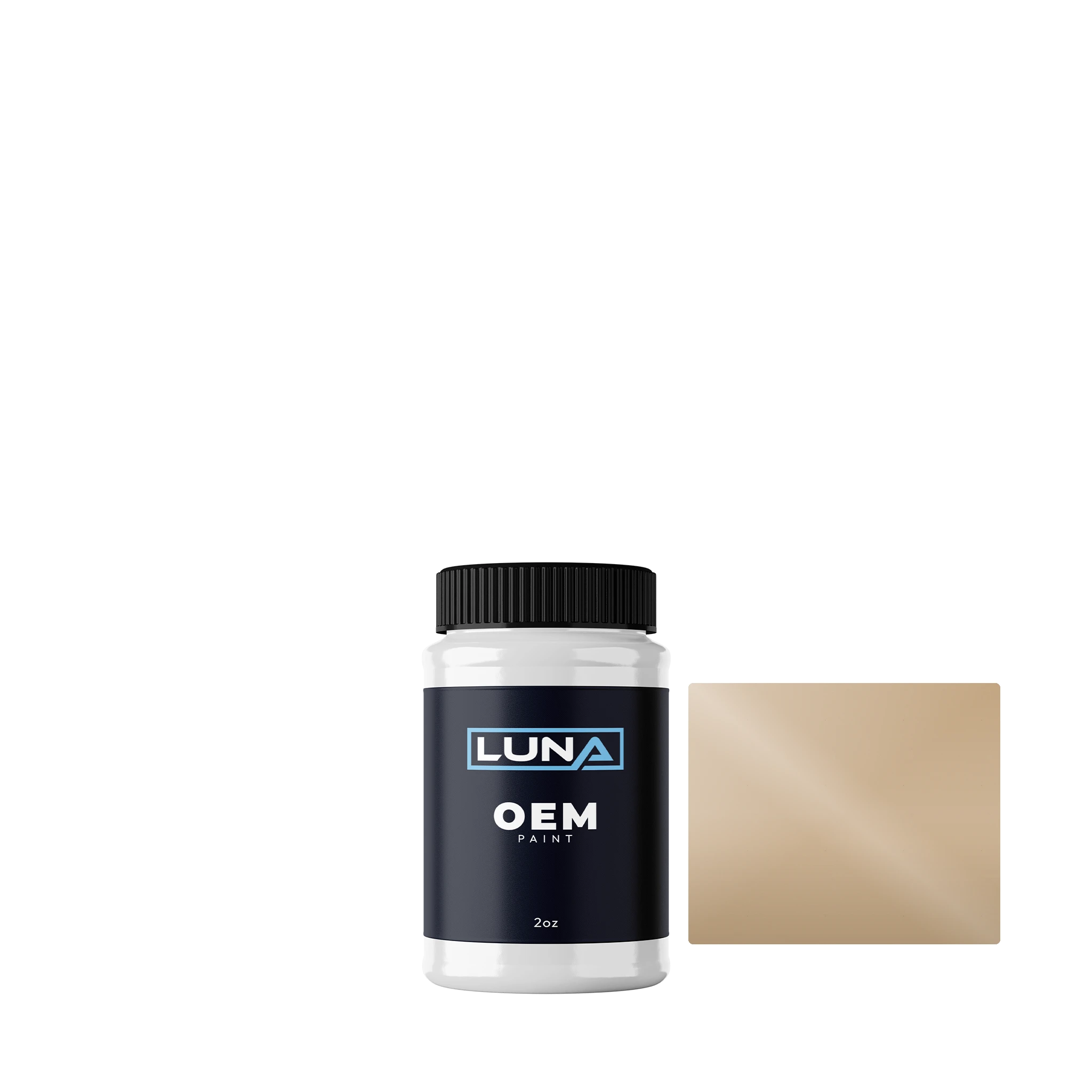 Ford Usa Light Oak 4U1 | Luna OEM Basecoat - 2oz Touch Up Bottle w/ Brush