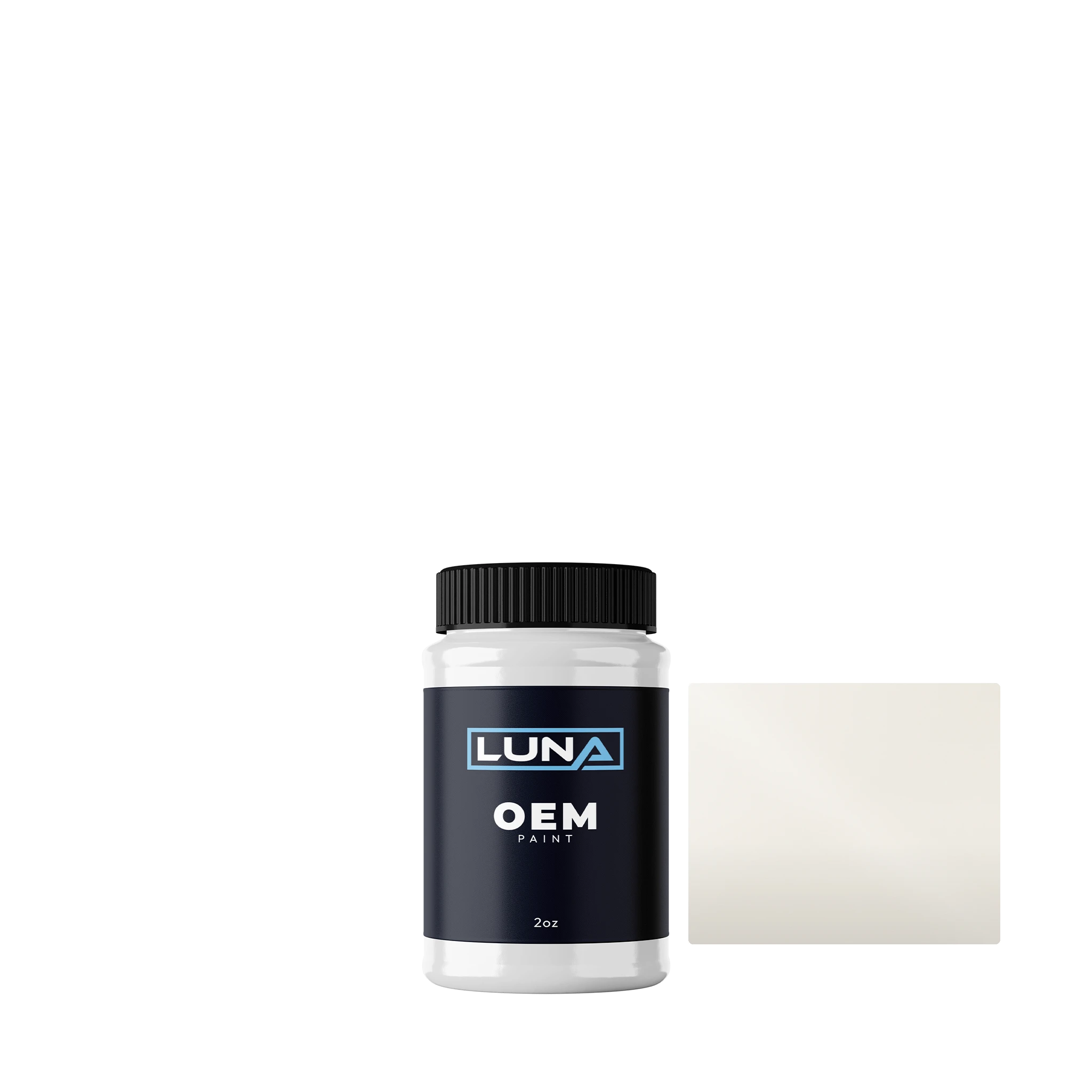 Ford Australia Performance White 6640 | Luna OEM Basecoat - 2oz Touch Up Bottle w/ Brush