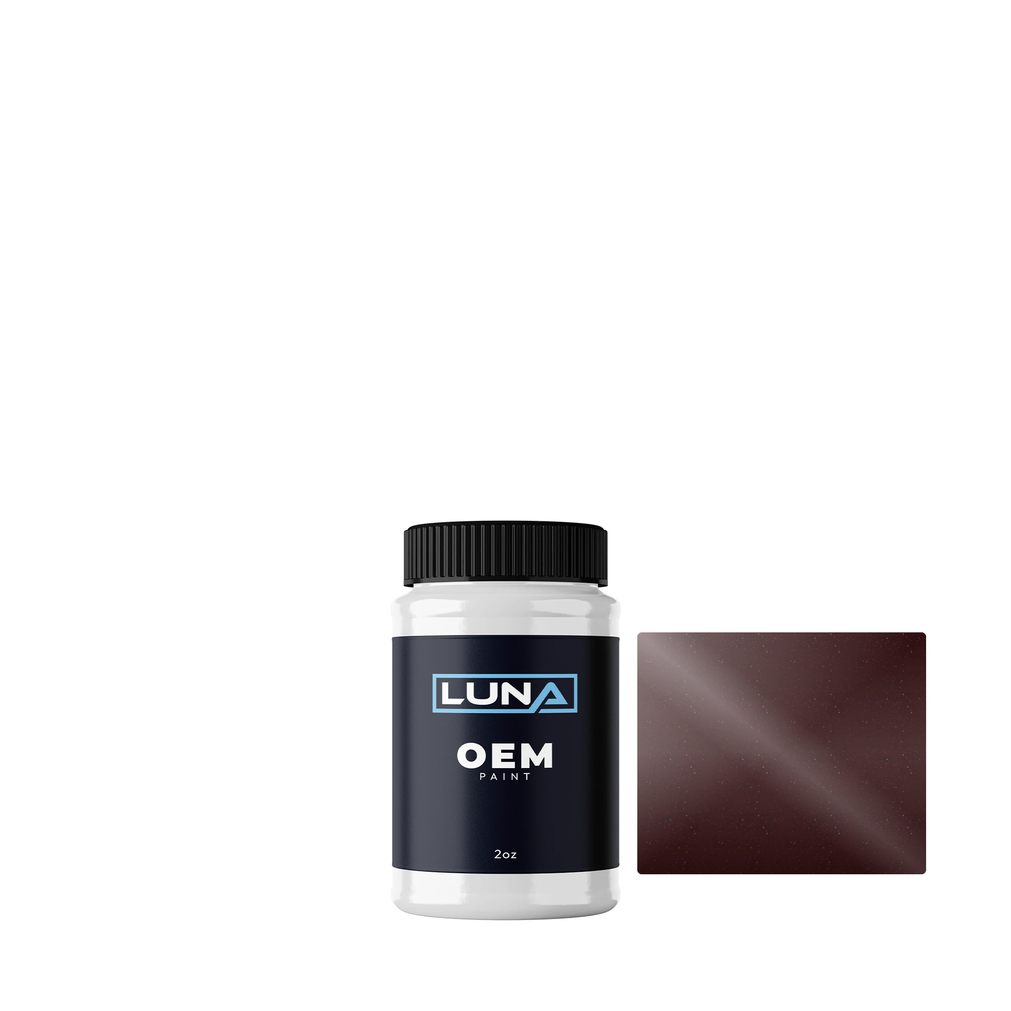 Alpine Dark Red Nacre NBT | Luna OEM Basecoat - 2oz Touch Up Bottle w/ Brush