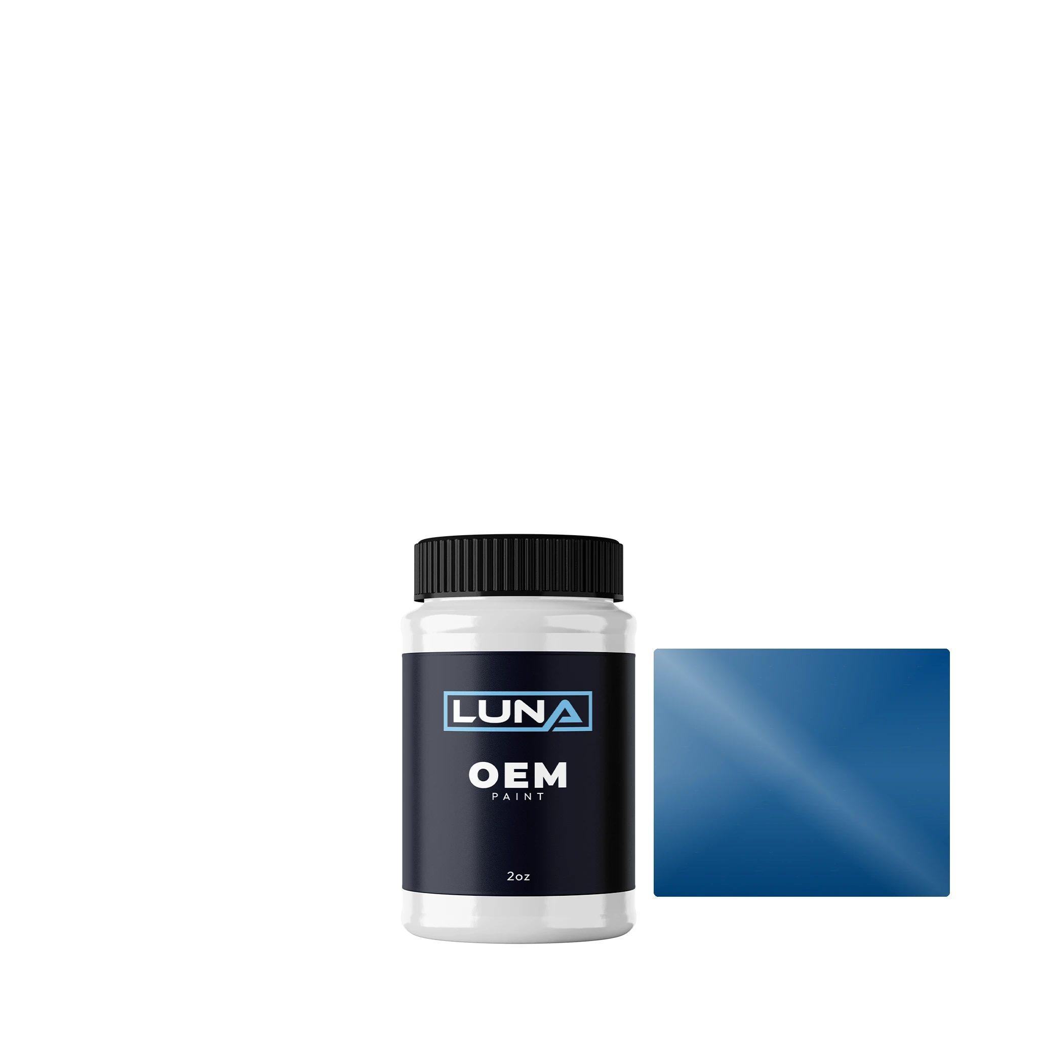 Ford Usa Azure Blue M7105D | Luna OEM Basecoat - 2oz Touch Up Bottle w/ Brush