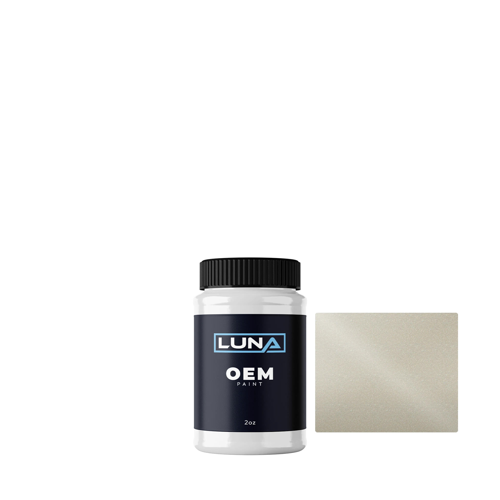 Honda | Acura Platinum White P. NH609P | Luna OEM Basecoat - 2oz Touch Up Bottle w/ Brush
