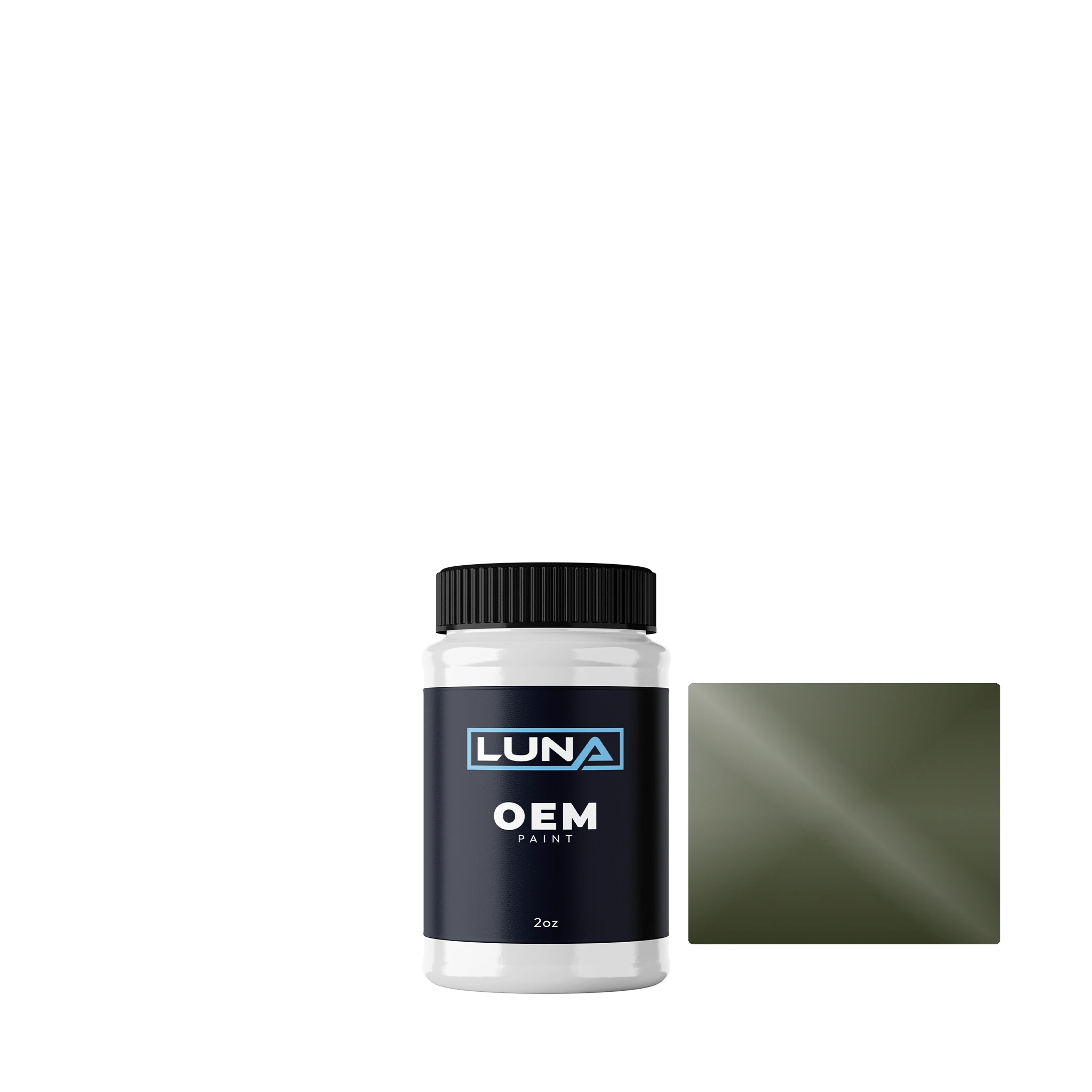 Porsche Nato Oliv L6H | Luna OEM Basecoat - 2oz Touch Up Bottle w/ Brush