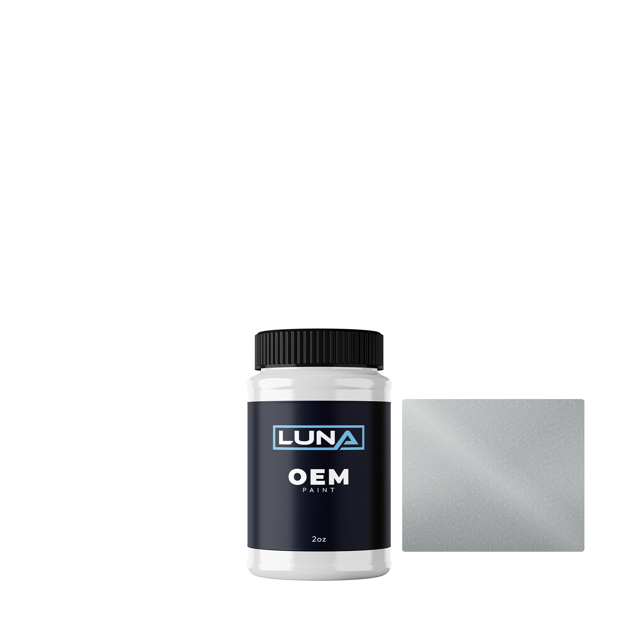 Nissan Urban Silver M. 1 K54 | Luna OEM Basecoat - 2oz Touch Up Bottle w/ Brush