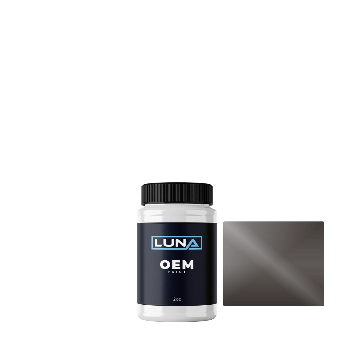 Lamborghini Grigio Scuro M. 157087 | Luna OEM Basecoat - 2oz Touch Up Bottle w/ Brush