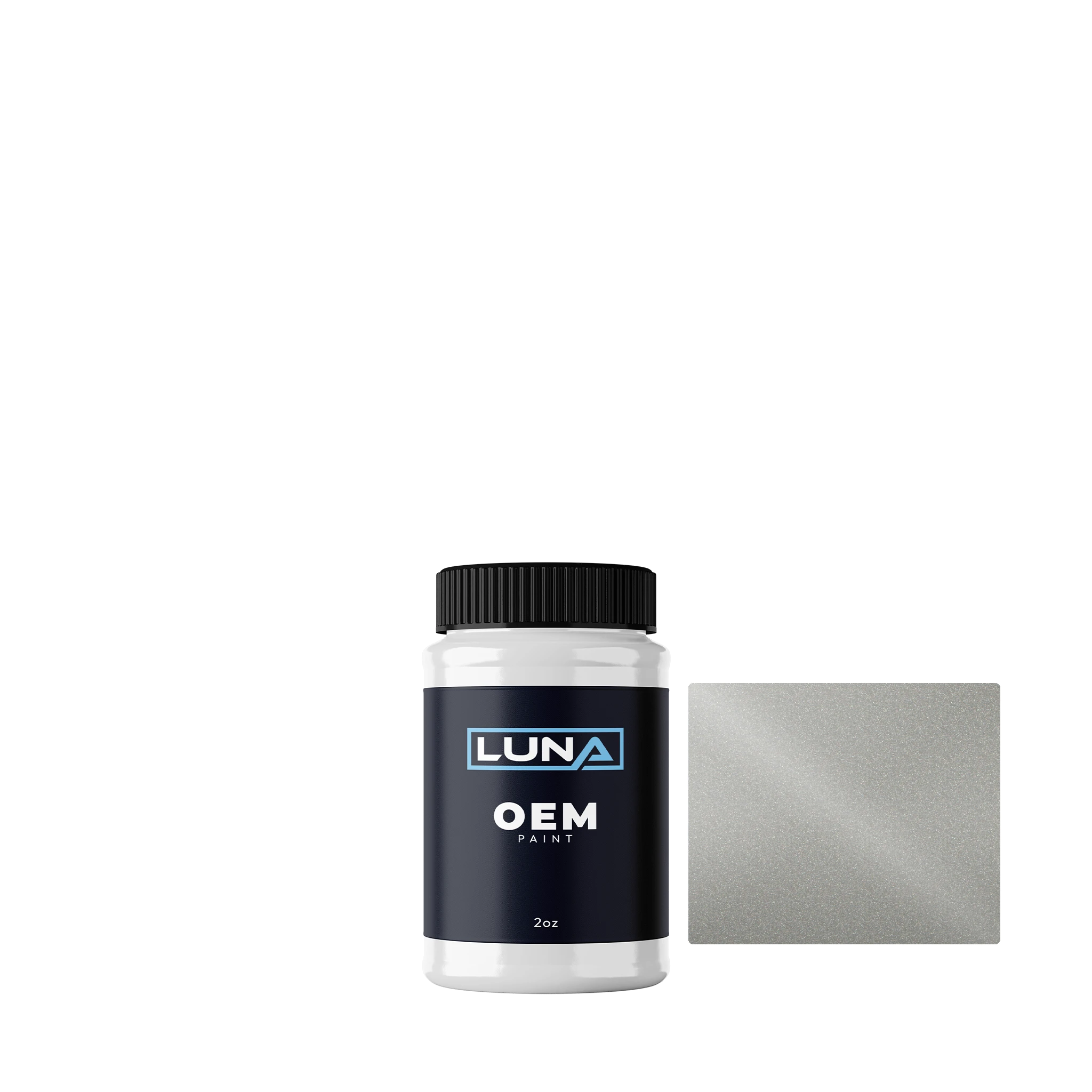 Saab Parchment Silver M. 1 293 | Luna OEM Basecoat - 2oz Touch Up Bottle w/ Brush