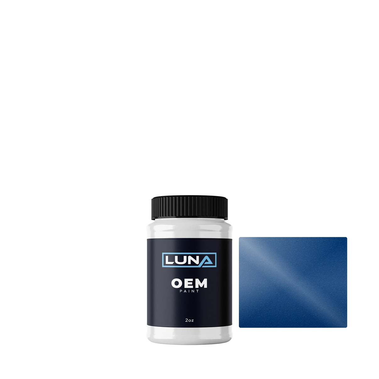 Chrysler USA Banzai Blue M. B35 | Luna OEM Basecoat - 2oz Touch Up Bottle w/ Brush