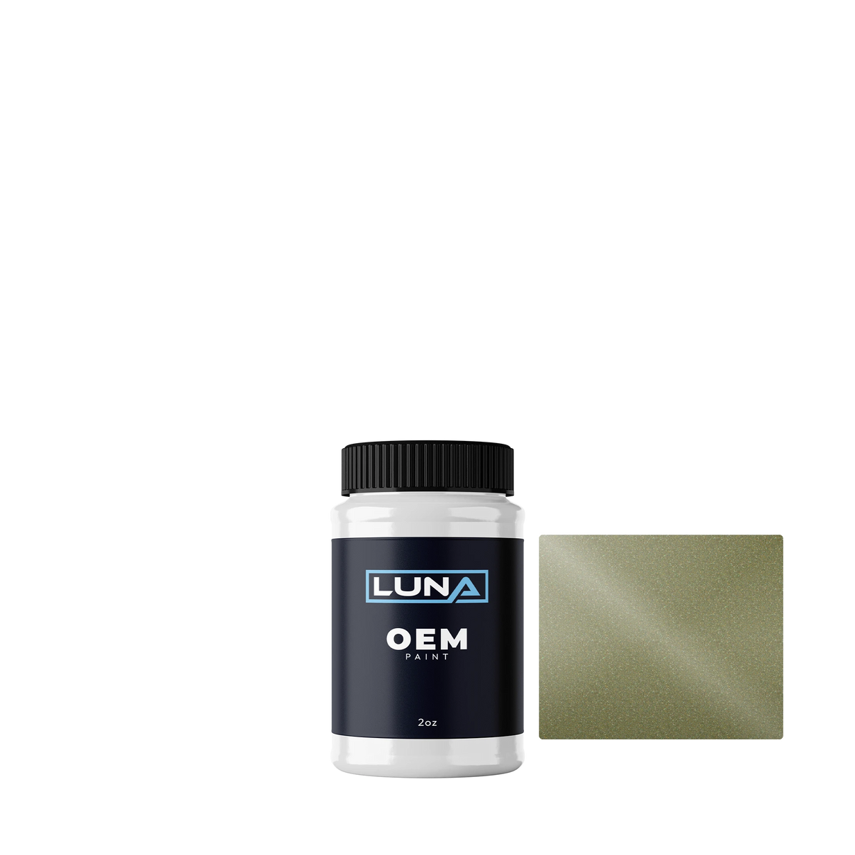 Volvo Lime Grass Green M. 495 | Luna OEM Basecoat - 2oz Touch Up Bottle w/ Brush