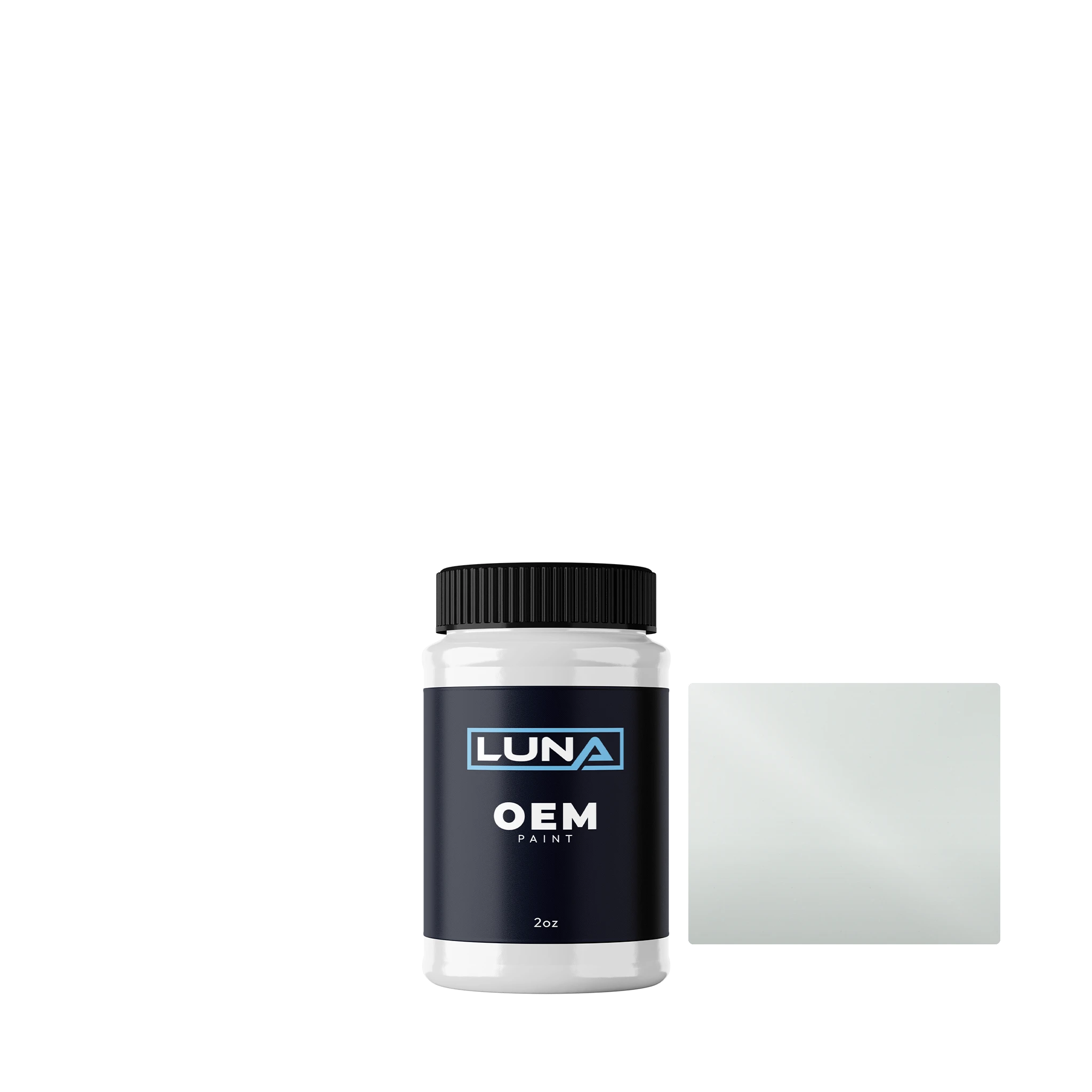 Gen. Motors Holden (aus) Heron White Y499 | Luna OEM Basecoat - 2oz Touch Up Bottle w/ Brush