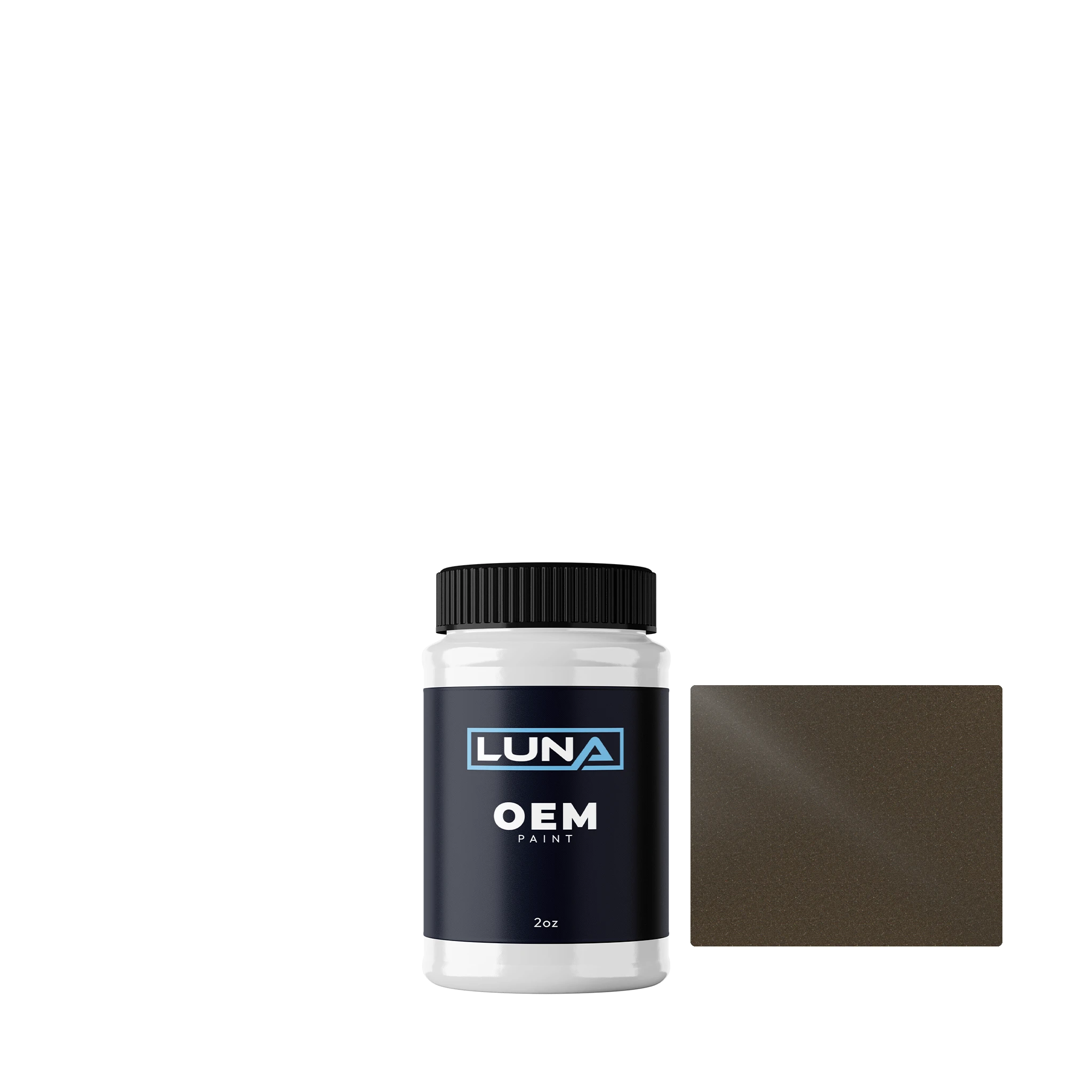Nissan Brownish Dark Olive M. 332 | Luna OEM Basecoat - 2oz Touch Up Bottle w/ Brush