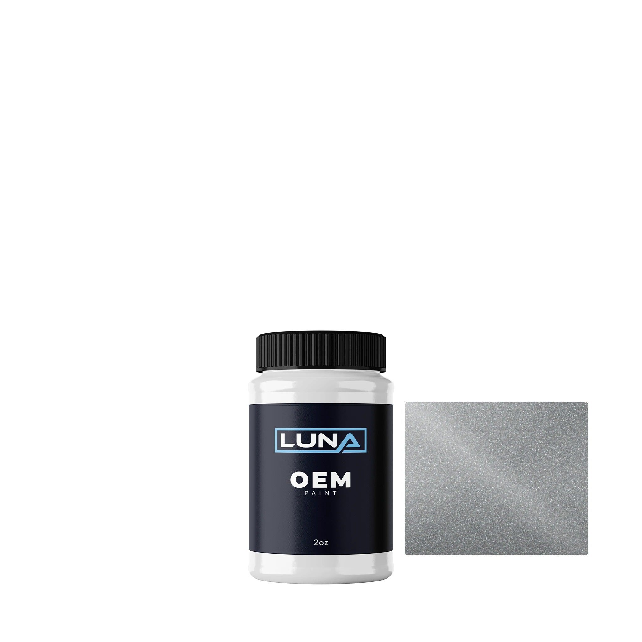 Lamborghini Grigio Altair M. Y7W | Luna OEM Basecoat - 2oz Touch Up Bottle w/ Brush