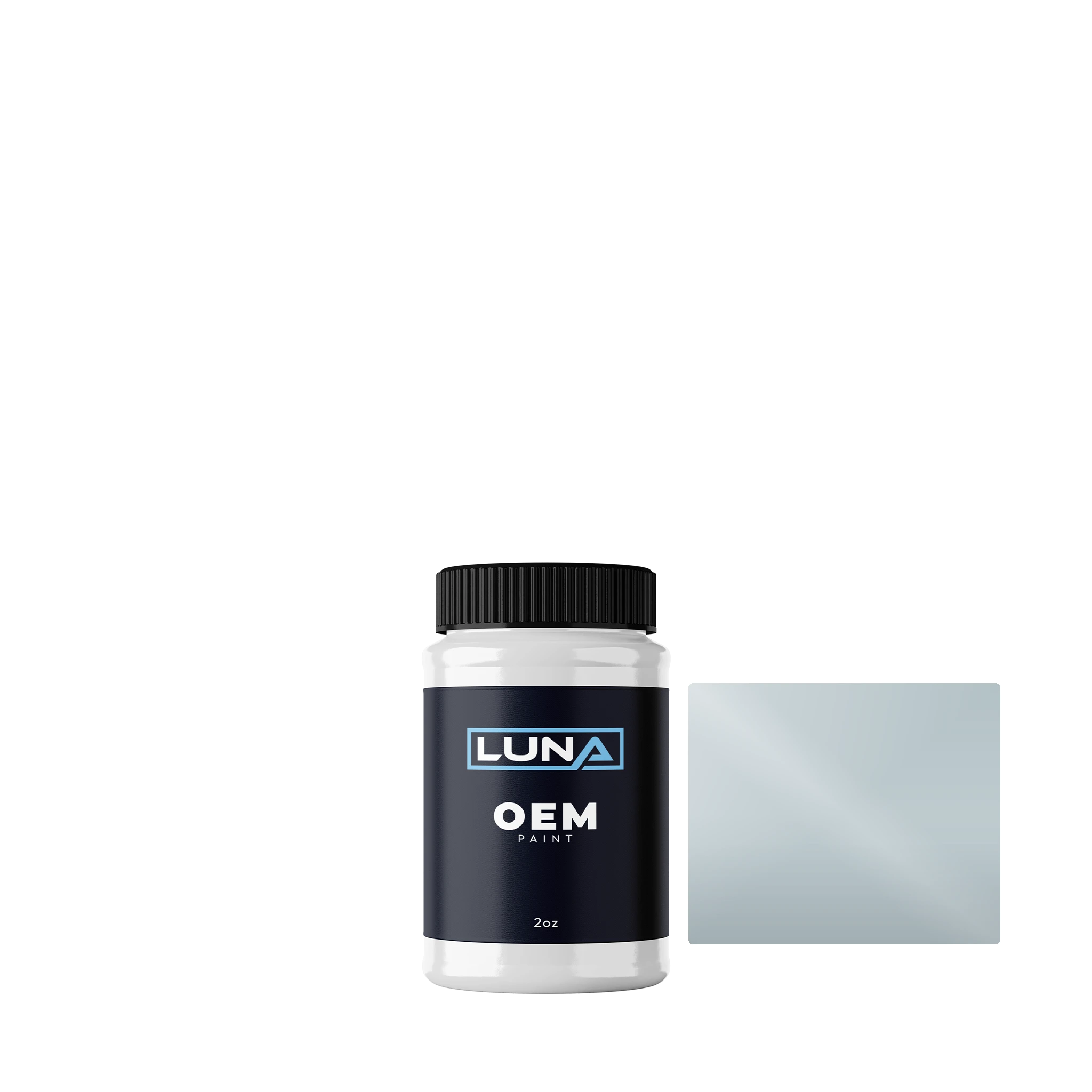 Honda Motorcycle Winter Lake Blue M. -2c HON243 | Luna OEM Basecoat - 2oz Touch Up Bottle w/ Brush